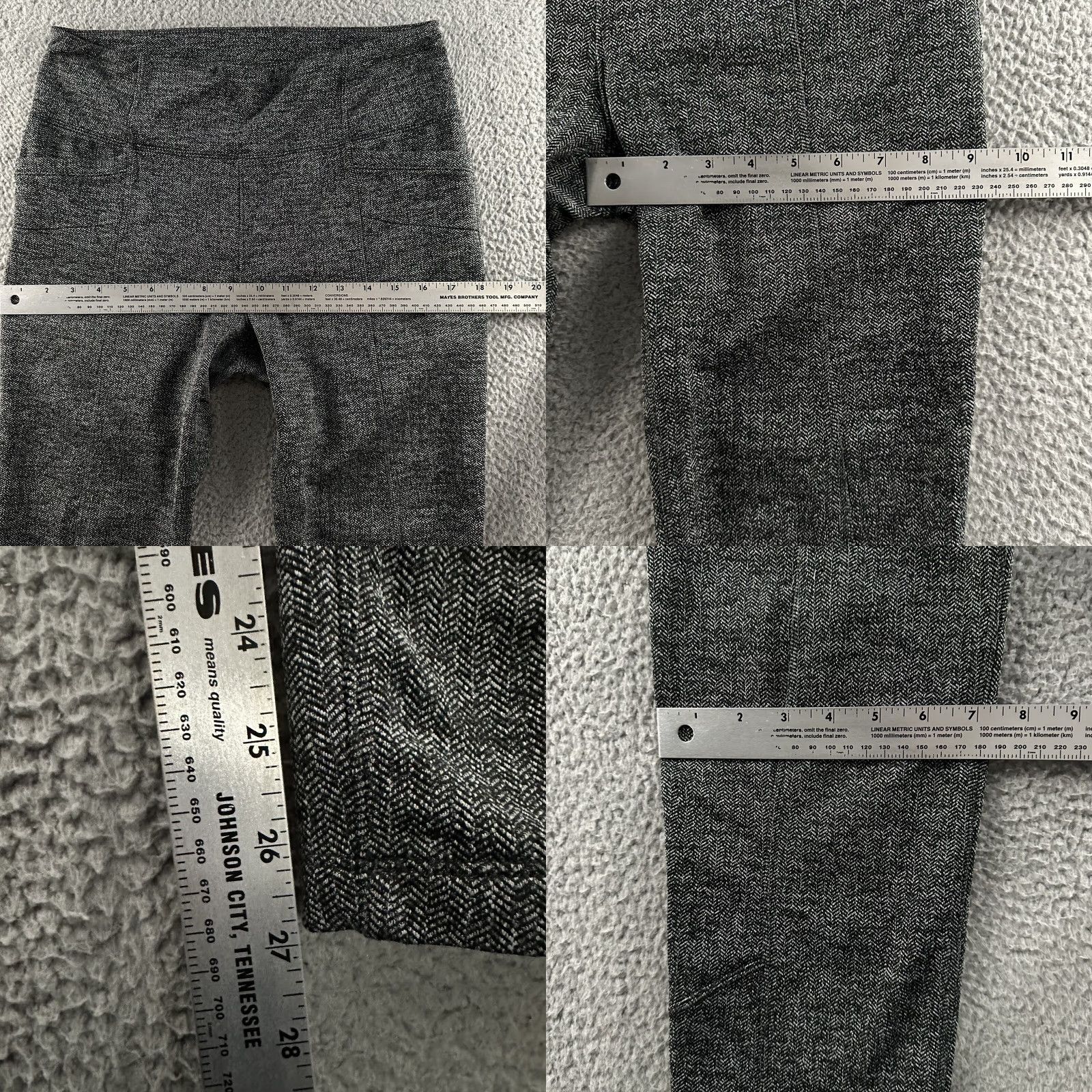 Athleta Athleta Womens Leggings Gray Medium Mid Rise Ankle Stretch Polyester Blend Size 32" / US 10 / IT 46 - 8 Thumbnail