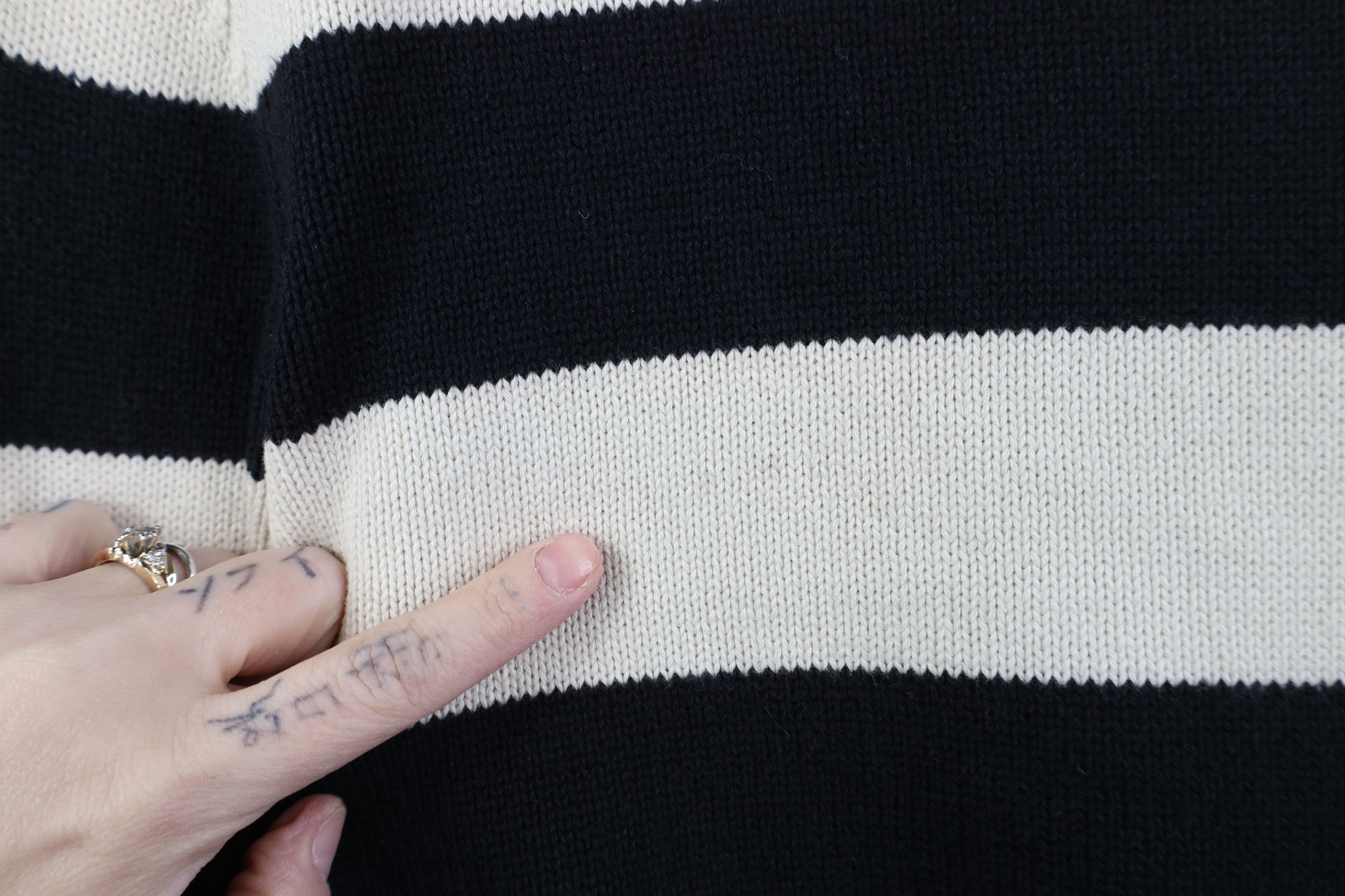 Polo Ralph Lauren Vintage 90s Ralph Lauren Striped Knit Turtleneck Sweater Size M / US 6-8 / IT 42-44 - 6 Thumbnail