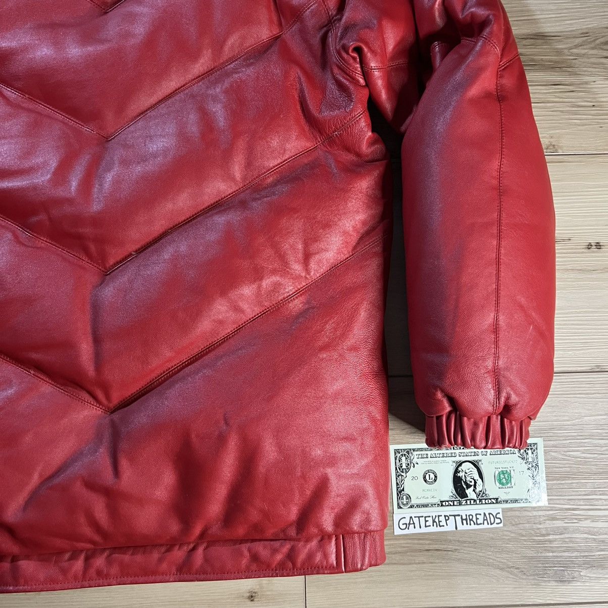Supreme Supreme FW05 Leather Down Puffer Jacket Red Fur Trim Vintage Size US M / EU 48-50 / 2 - 16 Thumbnail