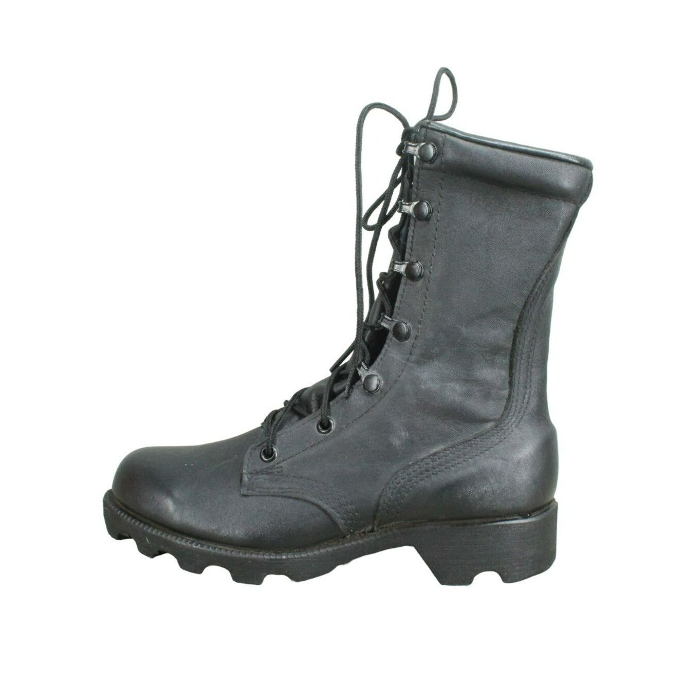 Other Ro-Search Black Leather Lace Up Round Toe Combat Boots Size US 6 / IT 36 - 1 Thumbnail