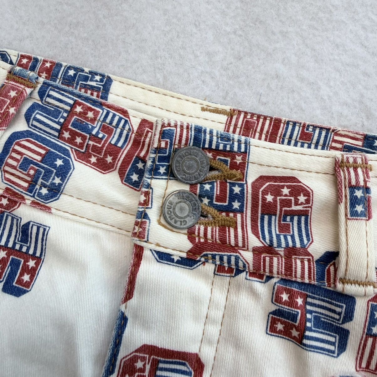 Hysteric Glamour 1990s Hysteric Glamour American Flag Logo Printed Mini Skirt Size 28" / US 6 / IT 42 - 3 Thumbnail