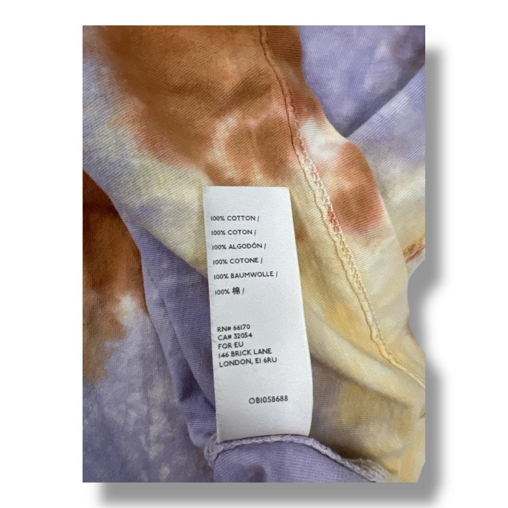 Free People We The Free Lilac Woods Tie Dye Oversized Long Sleeve T -Shi Size S / US 4 / IT 40 - 6 Thumbnail