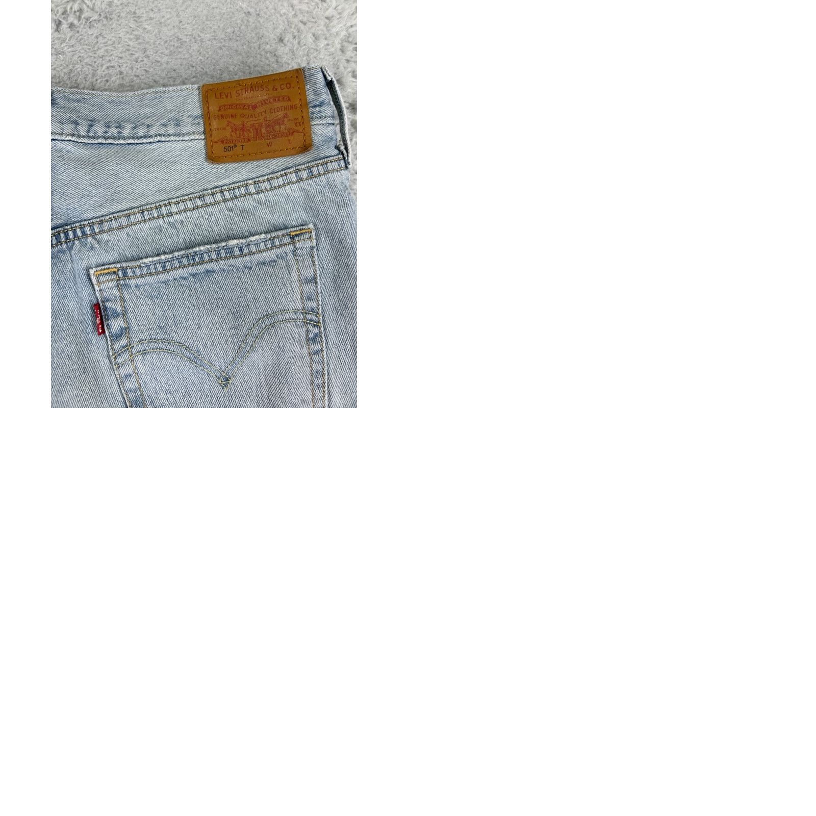 Levi's Levi's Jeans 501 XX Slim Denim Blue 29 Adult Regular Pants Tapered Ankle Zip Button Fly Cotton Blend Pocket 5-Pocket Vintage No Women Size 29" - 11 Thumbnail