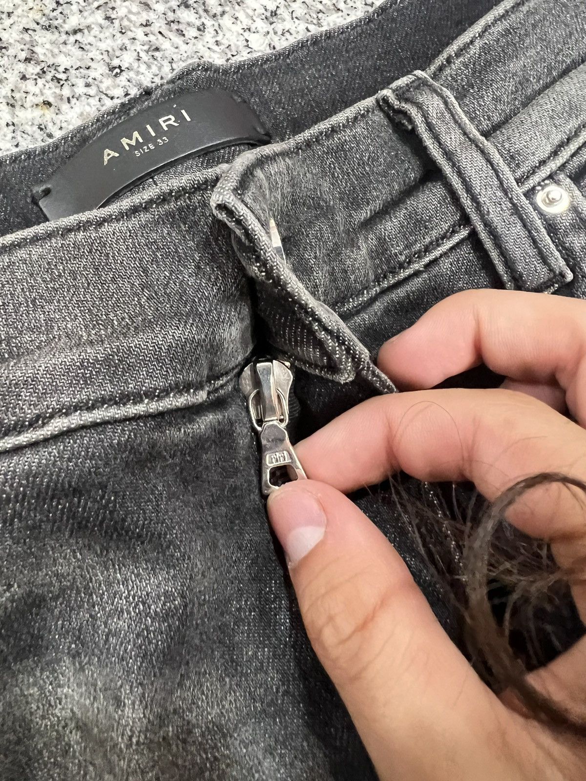 Amiri Amiri Jean Black Size US 33 - 4 Thumbnail