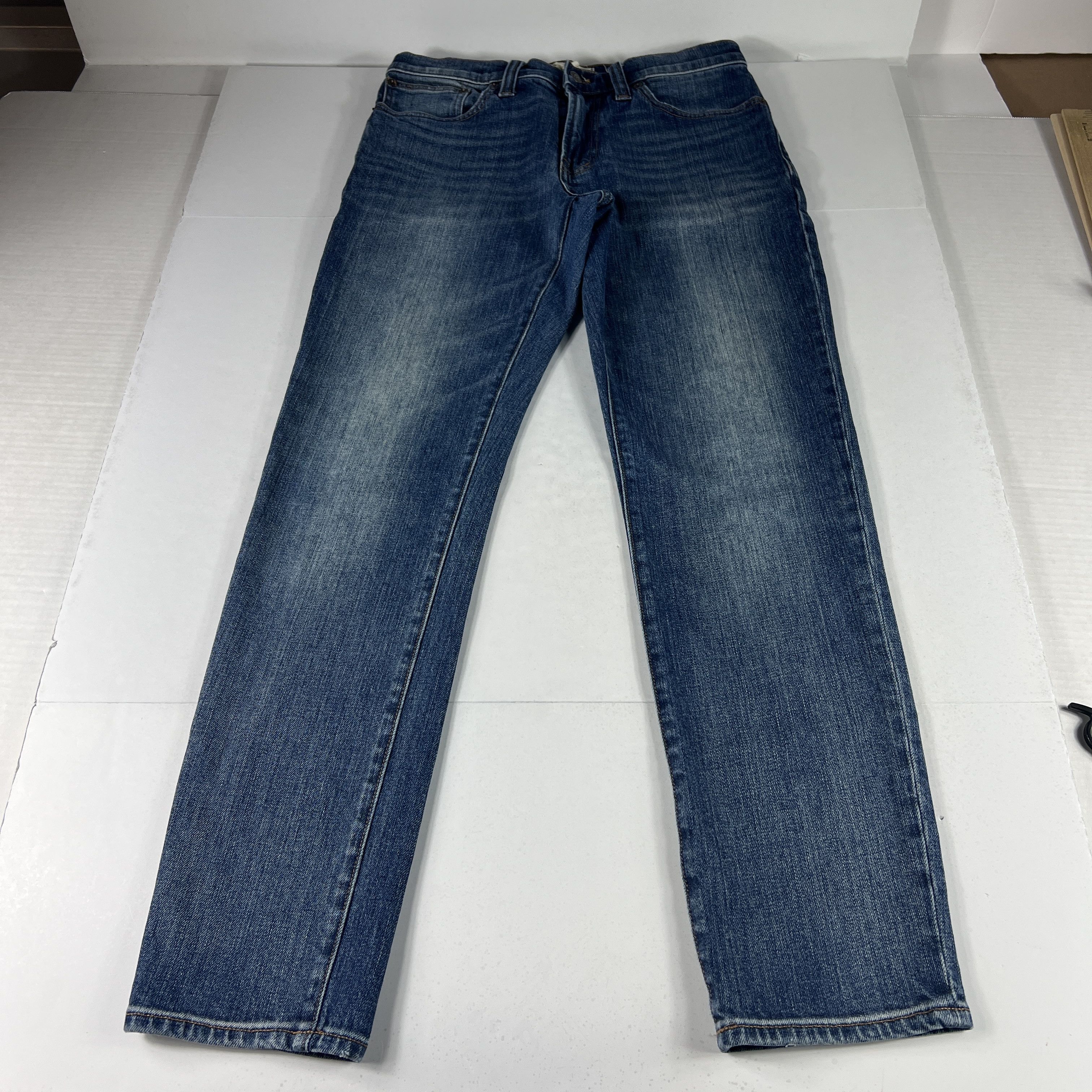 Madewell Madewell Jeans Athletic Slim Blue Faded Stretch Denim Size US 30 / EU 46 - 1 Thumbnail