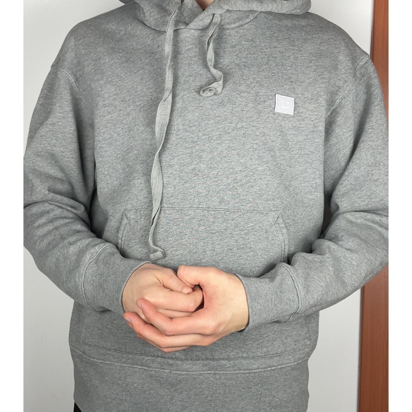 Acne Studios Acne Studios Ferris Face Men's Gray Cotton Pullover Hoodie S Size US S / EU 44-46 / 1 - 2 Thumbnail