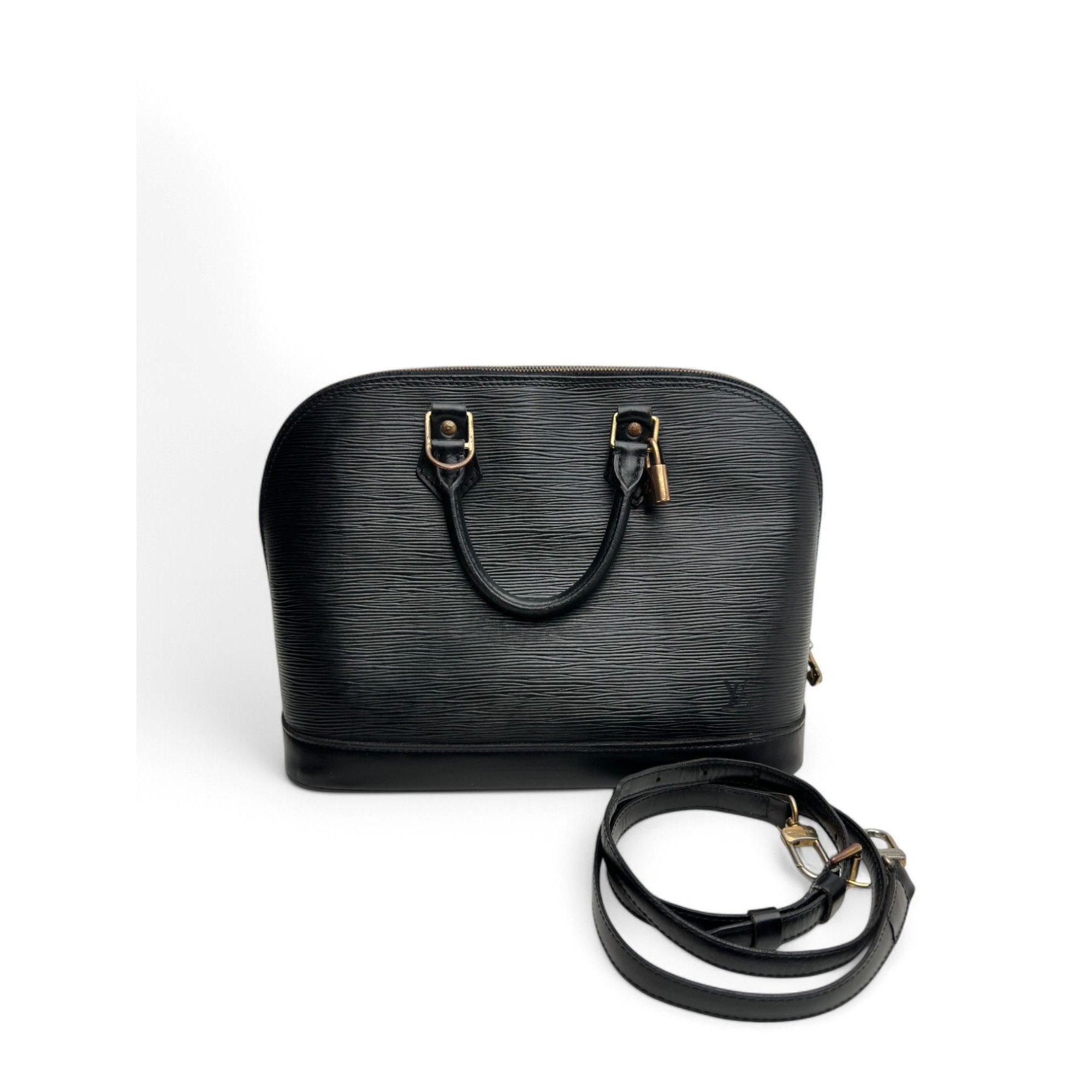 Louis Vuitton Louis Vuitton Alma Epi Black Leather Handbag Size ONE SIZE - 1 Thumbnail