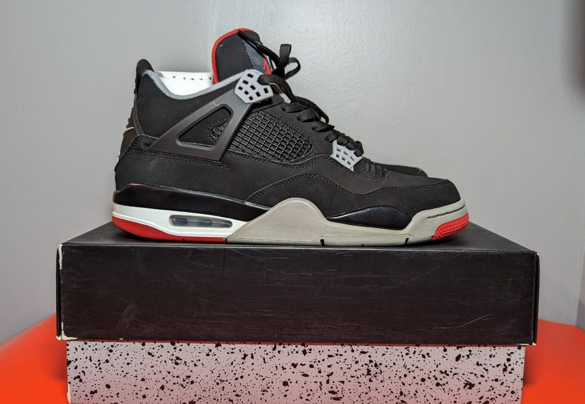 Jordan Brand Size 11 - Jordan 4 Retro Bred 2019 Size US 11 / EU 44 - 1 Thumbnail