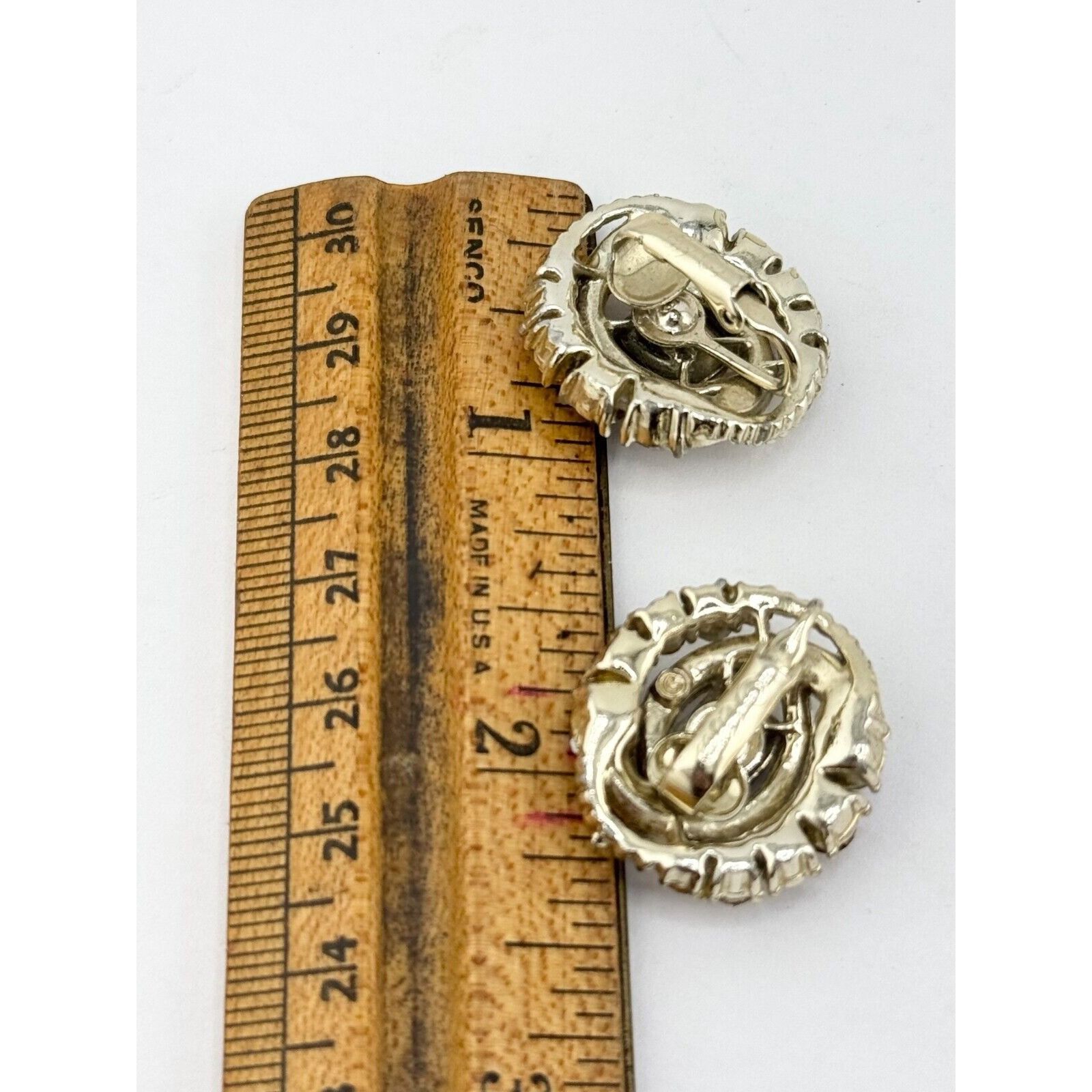 Vintage Vintage Coro brown rhinestone clip on earrings Size ONE SIZE - 3 Thumbnail