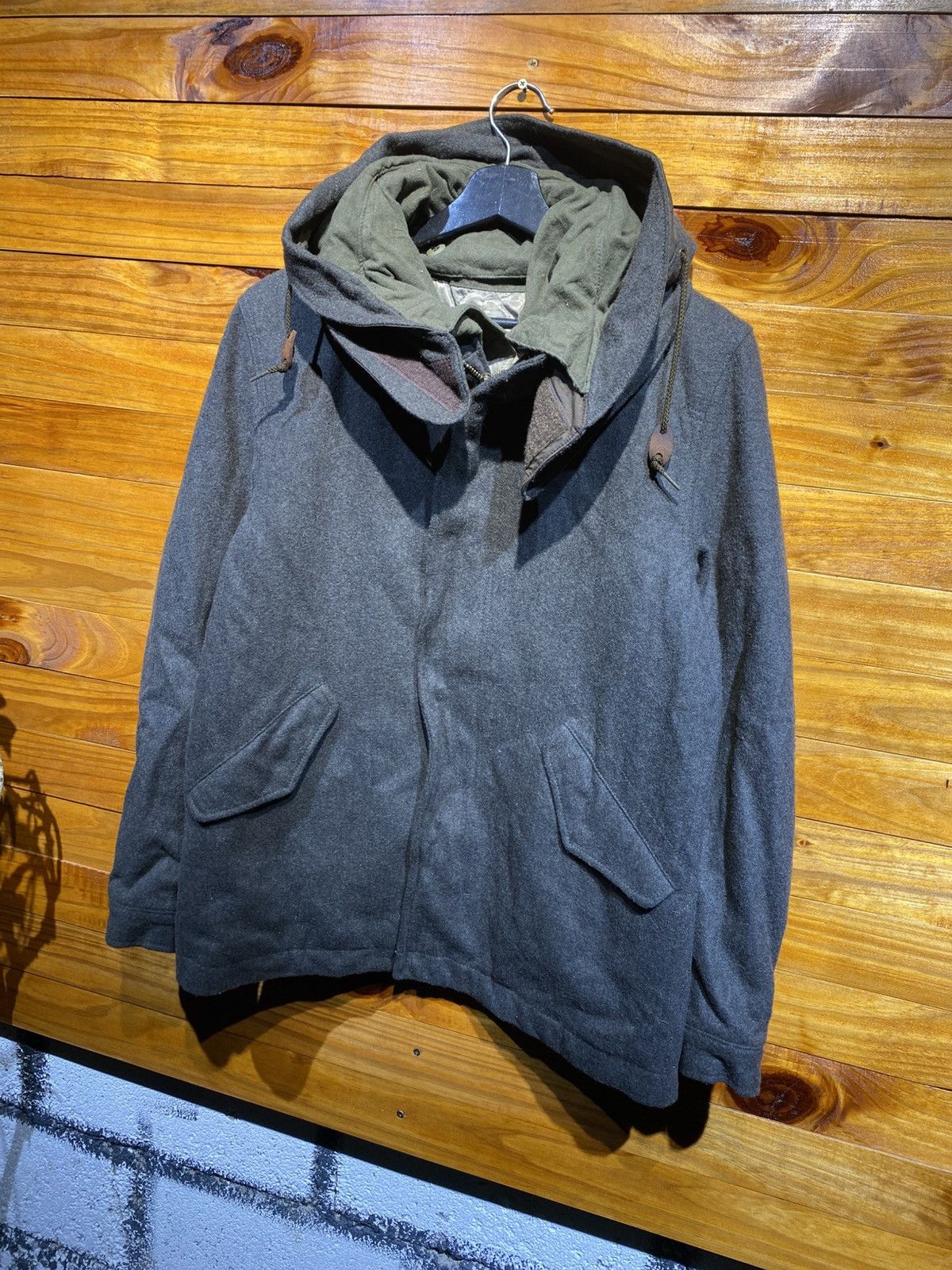 United Arrows UNITED ARROWS GREEN LABEL RELAXING MILITARY WOOL JACKET Size US S / EU 44-46 / 1 - 2 Thumbnail