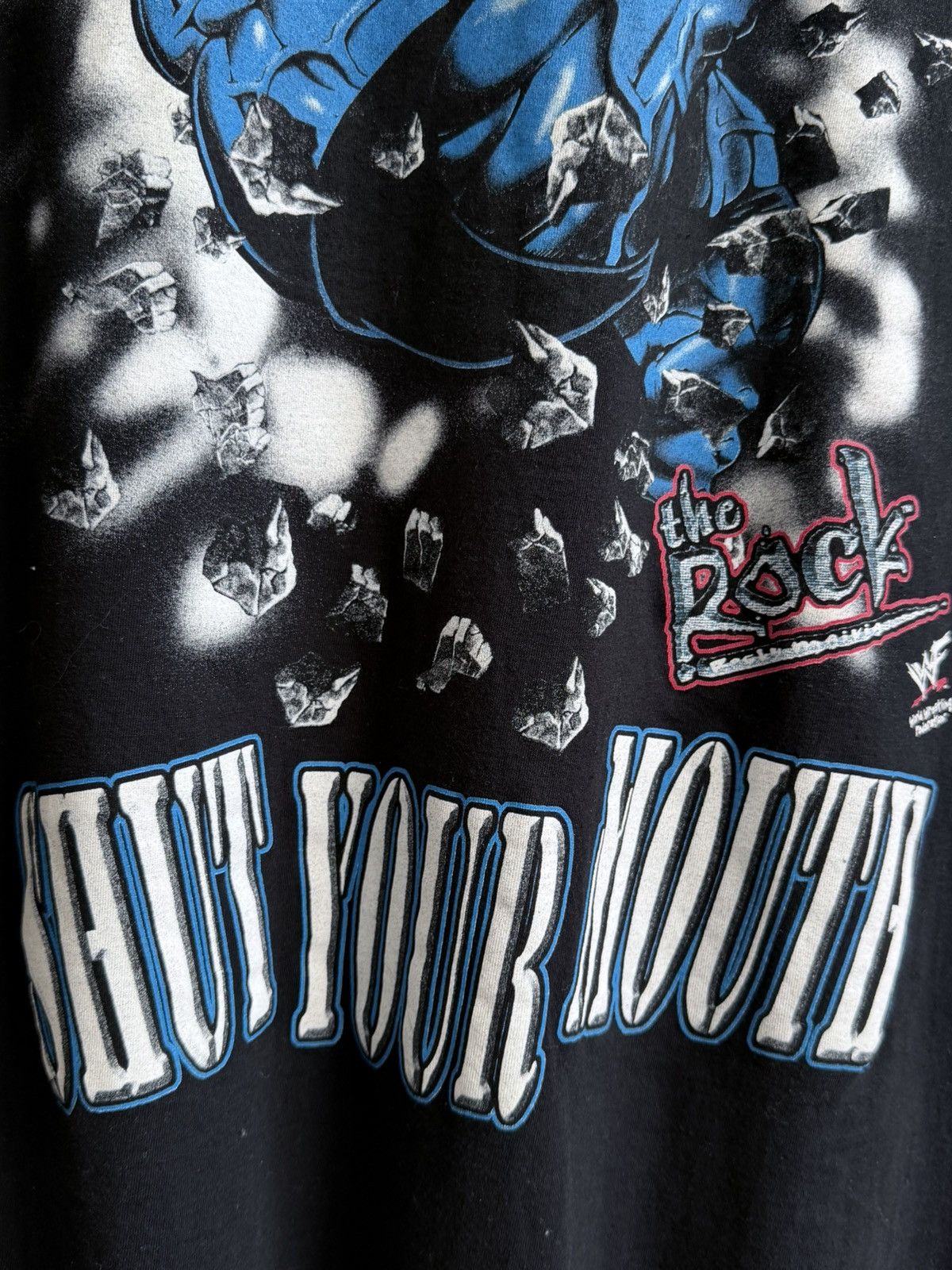 WWF Vintage 1999 The Rock WWF Wrestling Graphic T-Shirt Size US L / EU 52-54 / 3 - 9 Thumbnail