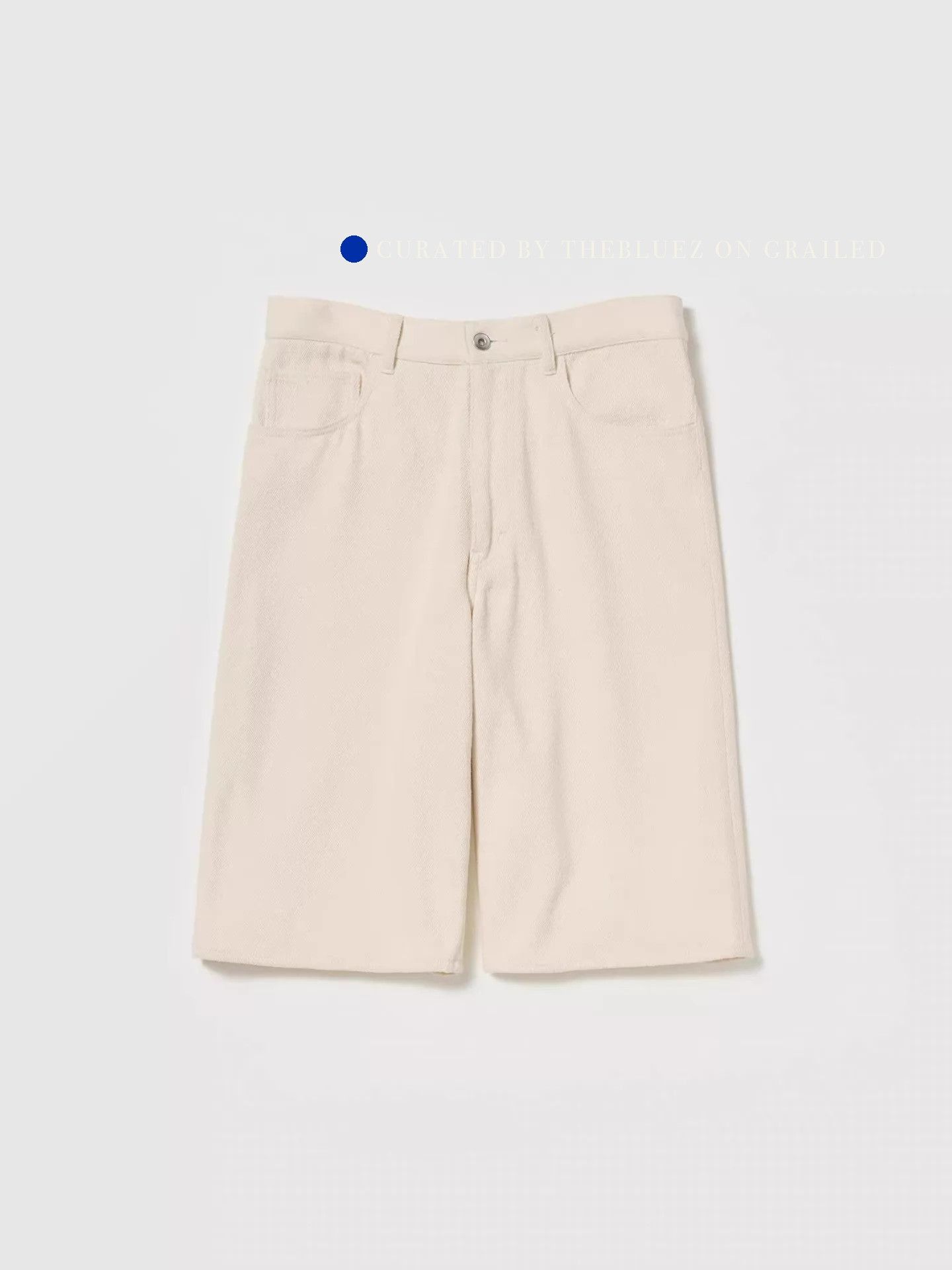 Auralee Silk Nep Denim Wide Shorts in Black Size US 34 / EU 50 - 1 Thumbnail