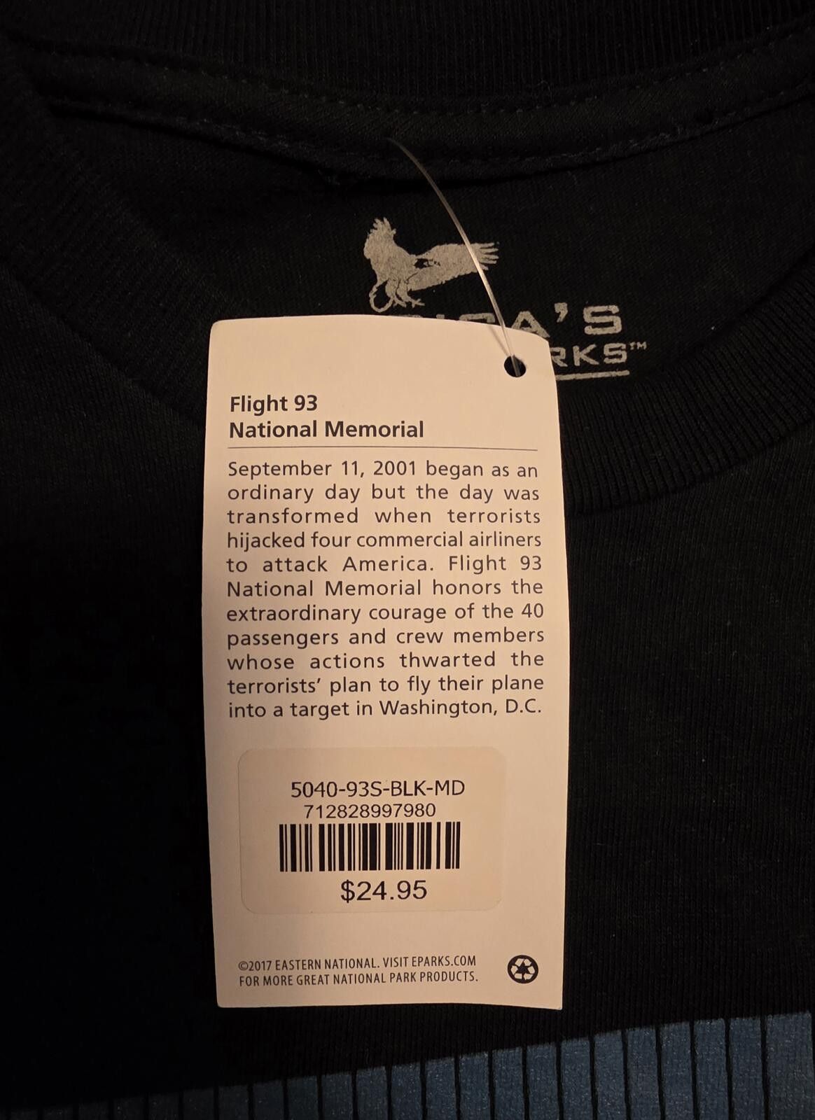 Other Flight 93 National Memorial September 11 2001 Black T-Shirt Size ONE SIZE - 5 Thumbnail