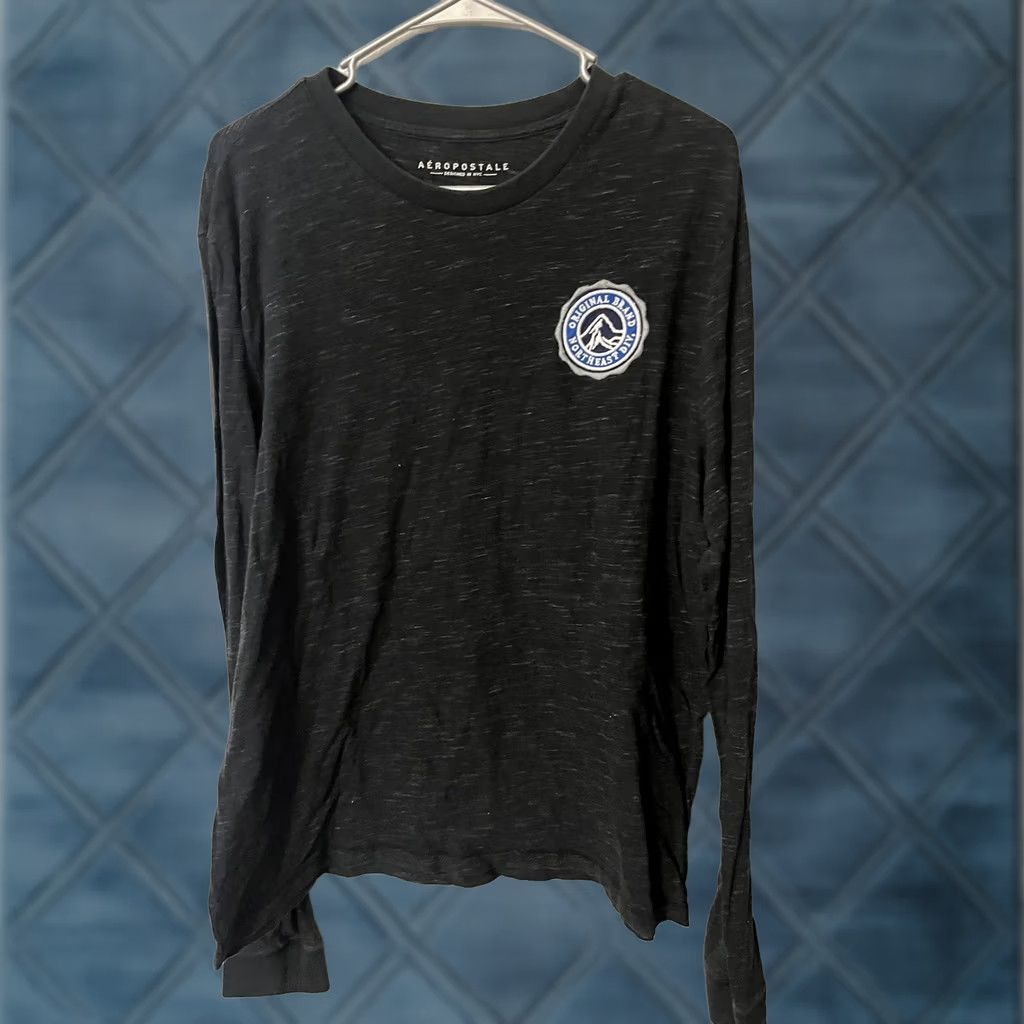 Aeropostale Aeropostale T-Shirt Mens Size Large Black Graphic Tee Long Sleeve Size US L / EU 52-54 / 3 - 1 Thumbnail