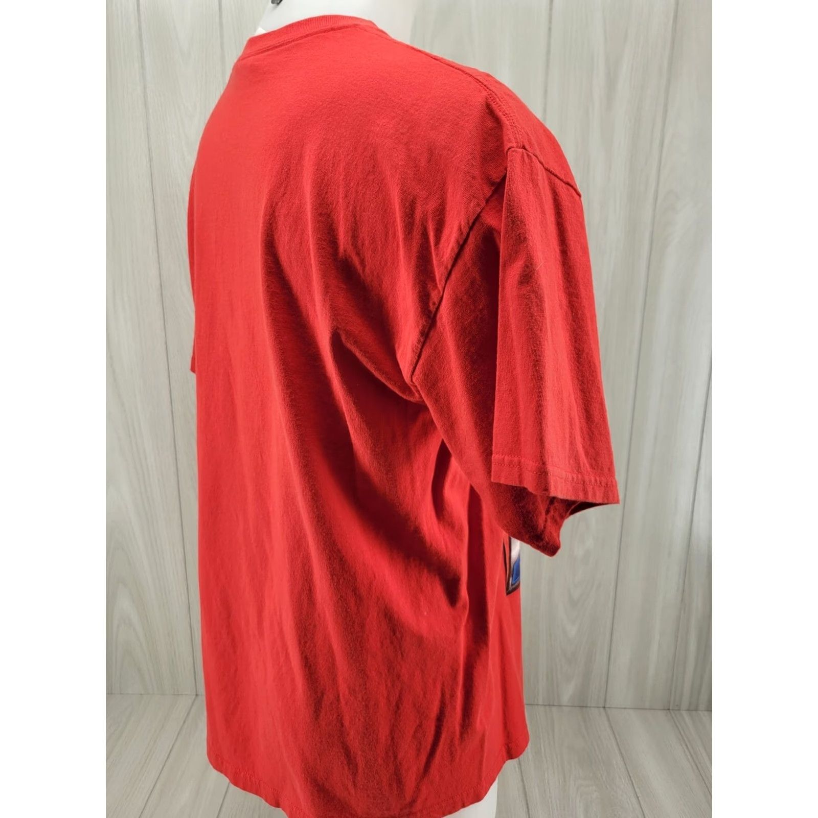 Gildan O'Reilly Shirt Mens XL 2012 World of Wheels Custom Car TN AL Auto Show Red Shirt Mens XL Red Cars Size US XL / EU 56 / 4 - 5 Thumbnail