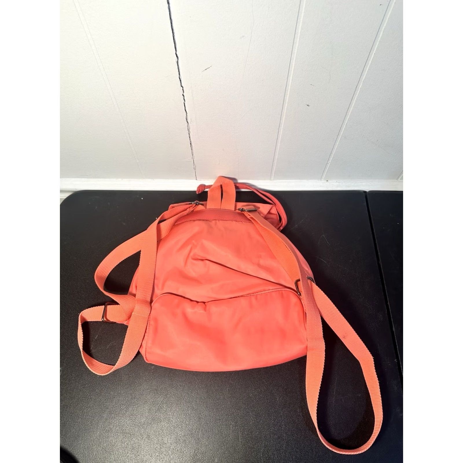 Vintage Deena & Ozzy Backpack Women Pink Front Pockets Magnetic Drawstring Bag Size ONE SIZE - 6 Thumbnail