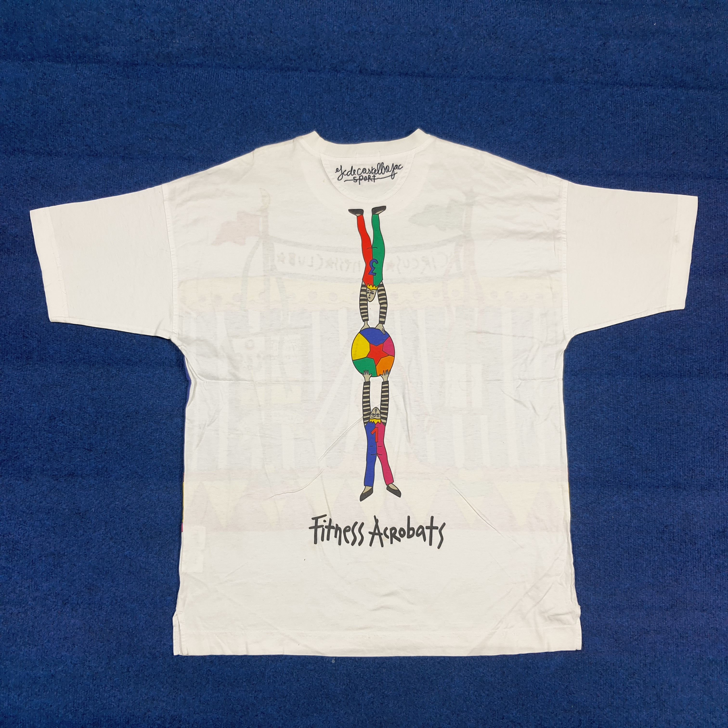 Jean Charles De Castelbajac Vintage 90s Castelbajac Sport Circus T-Shirt C294N6 Size US L / EU 52-54 / 3 - 3 Thumbnail