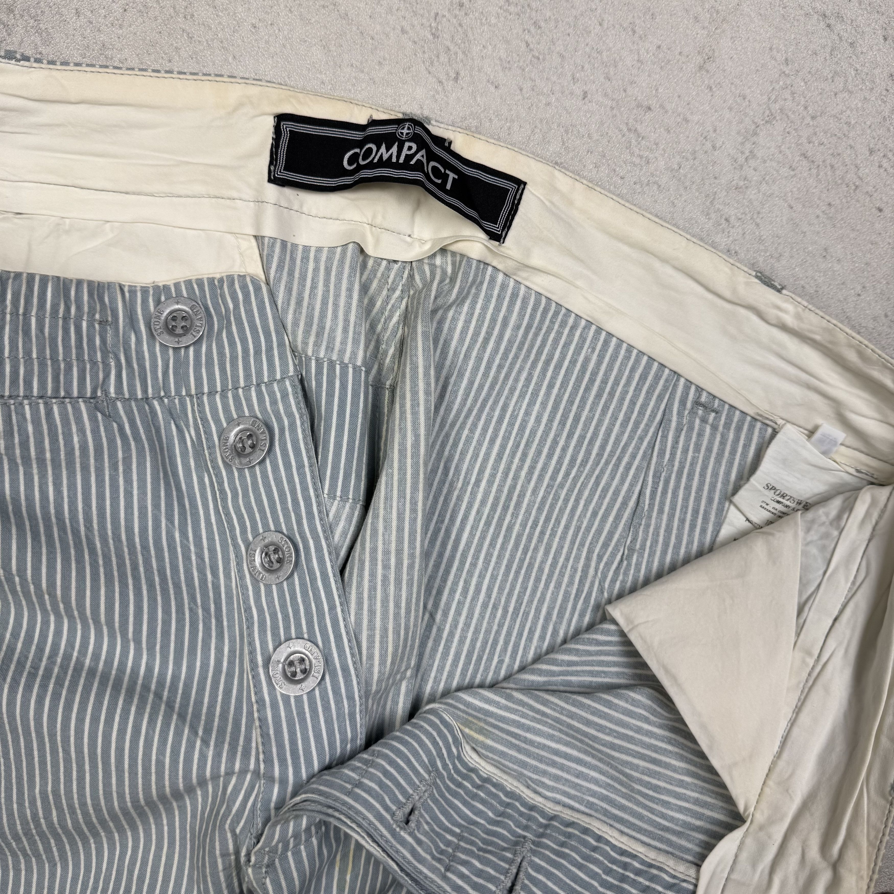 Stone Island Stone Island Compact Stripe Pants Size US 32 / EU 48 - 8 Thumbnail