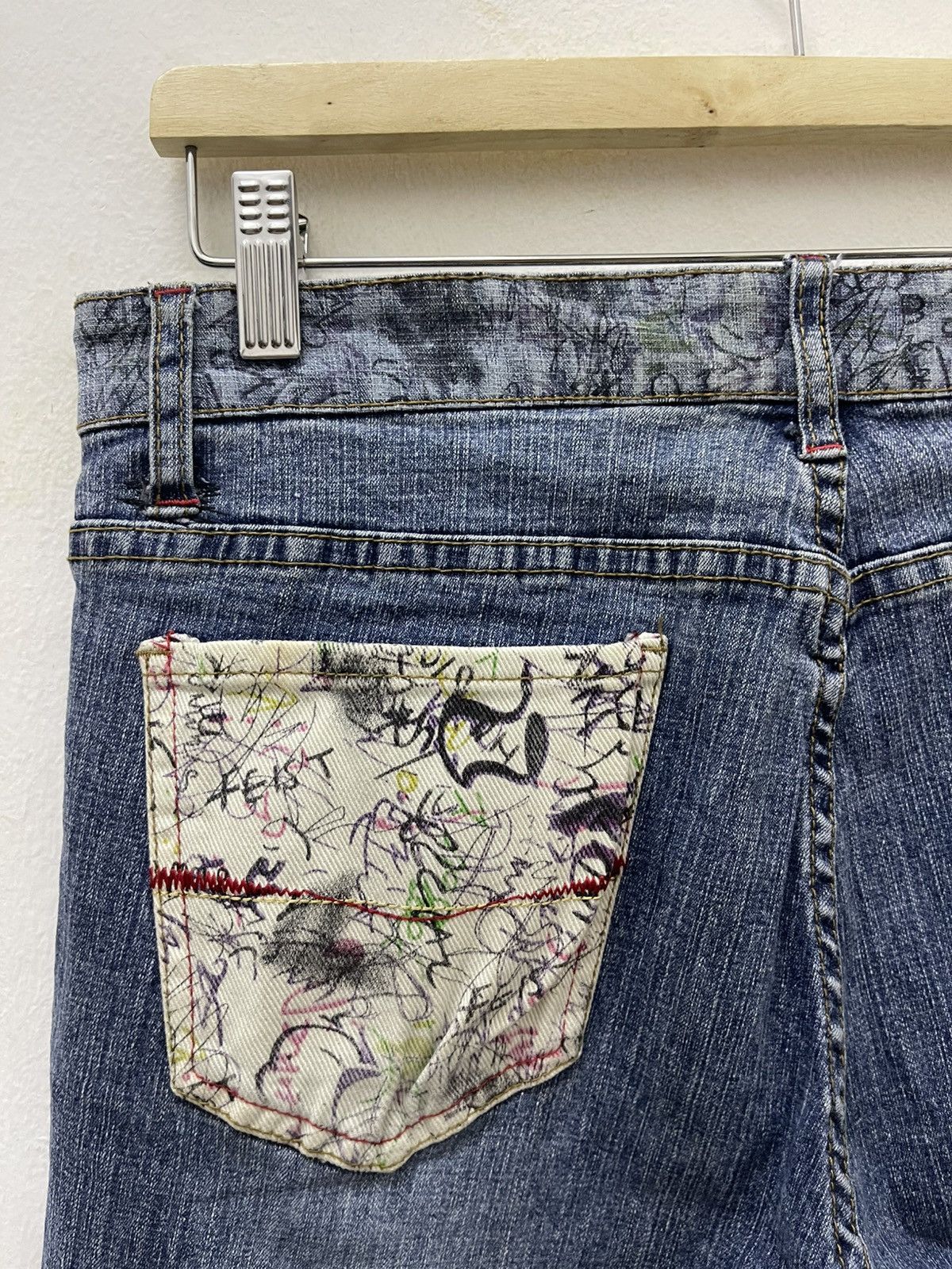 Japanese Brand Rare Vintage ROMABLUE Multi-Pockets Flare Bootcut Fancy Size US 29 - 19 Thumbnail