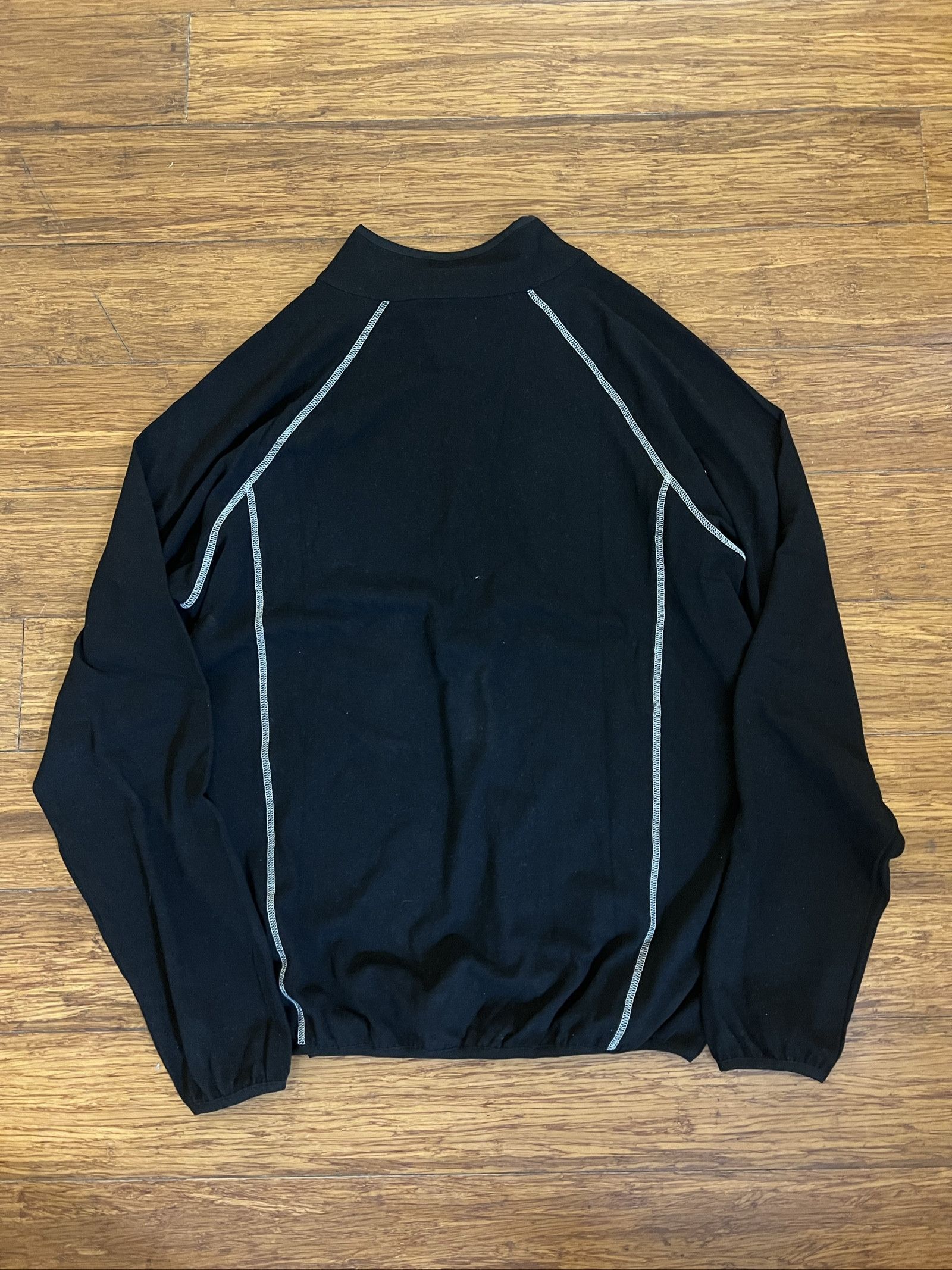 Roa Black Mens Long Sleeve Half Zip Sports Top Large image 8