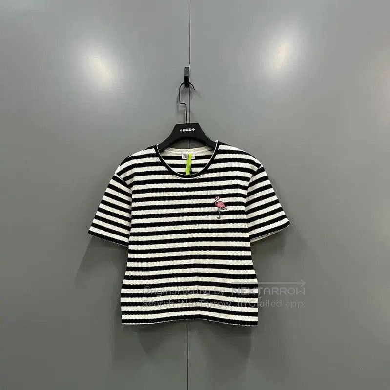 Valentino Valentino Striped Short Sleeve Crop T-Shirt . Size M / US 6-8 / IT 42-44 - 1 Thumbnail