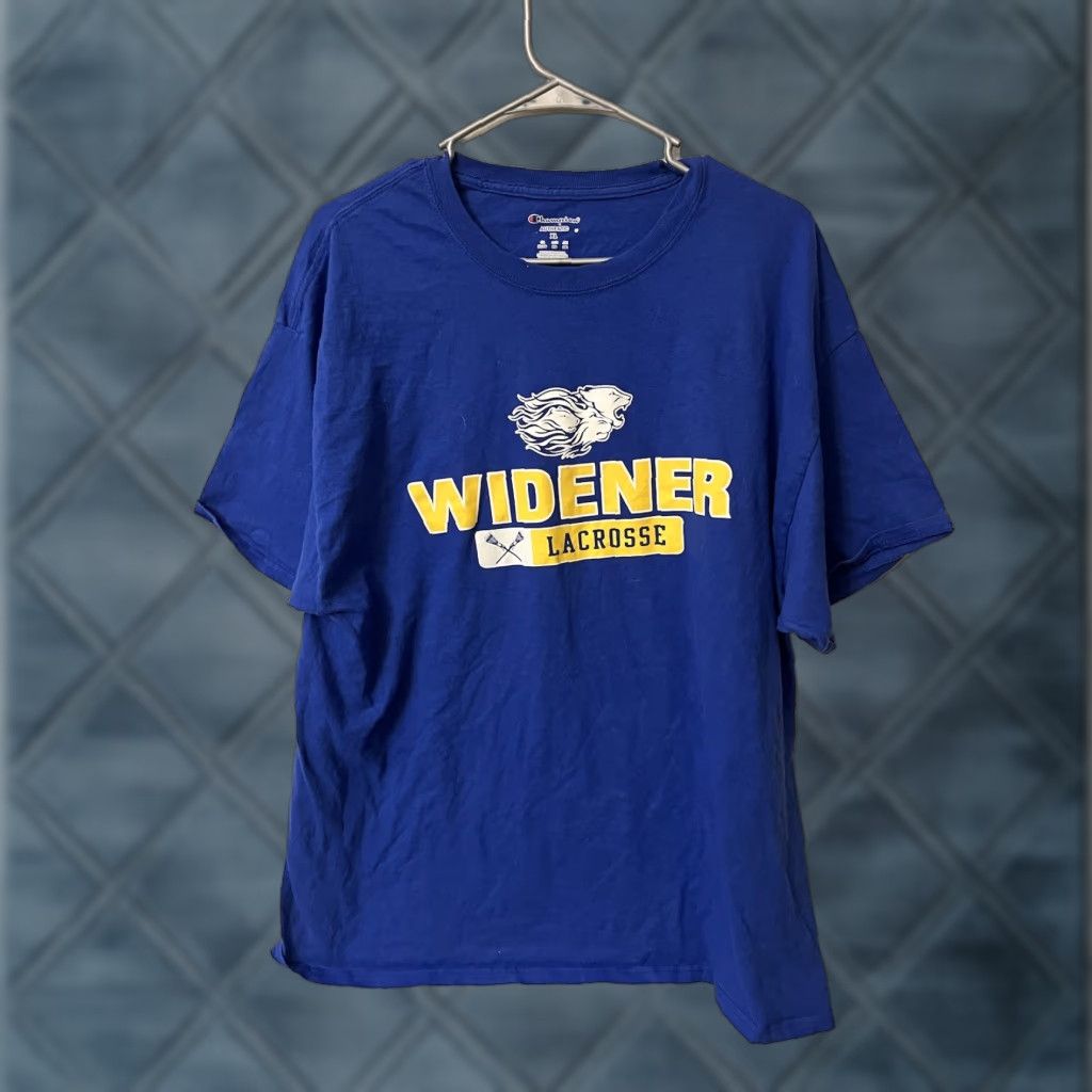 Champion Men's Lacrosse T-Shirt Blue XL Widener Size US XL / EU 56 / 4 - 1 Thumbnail