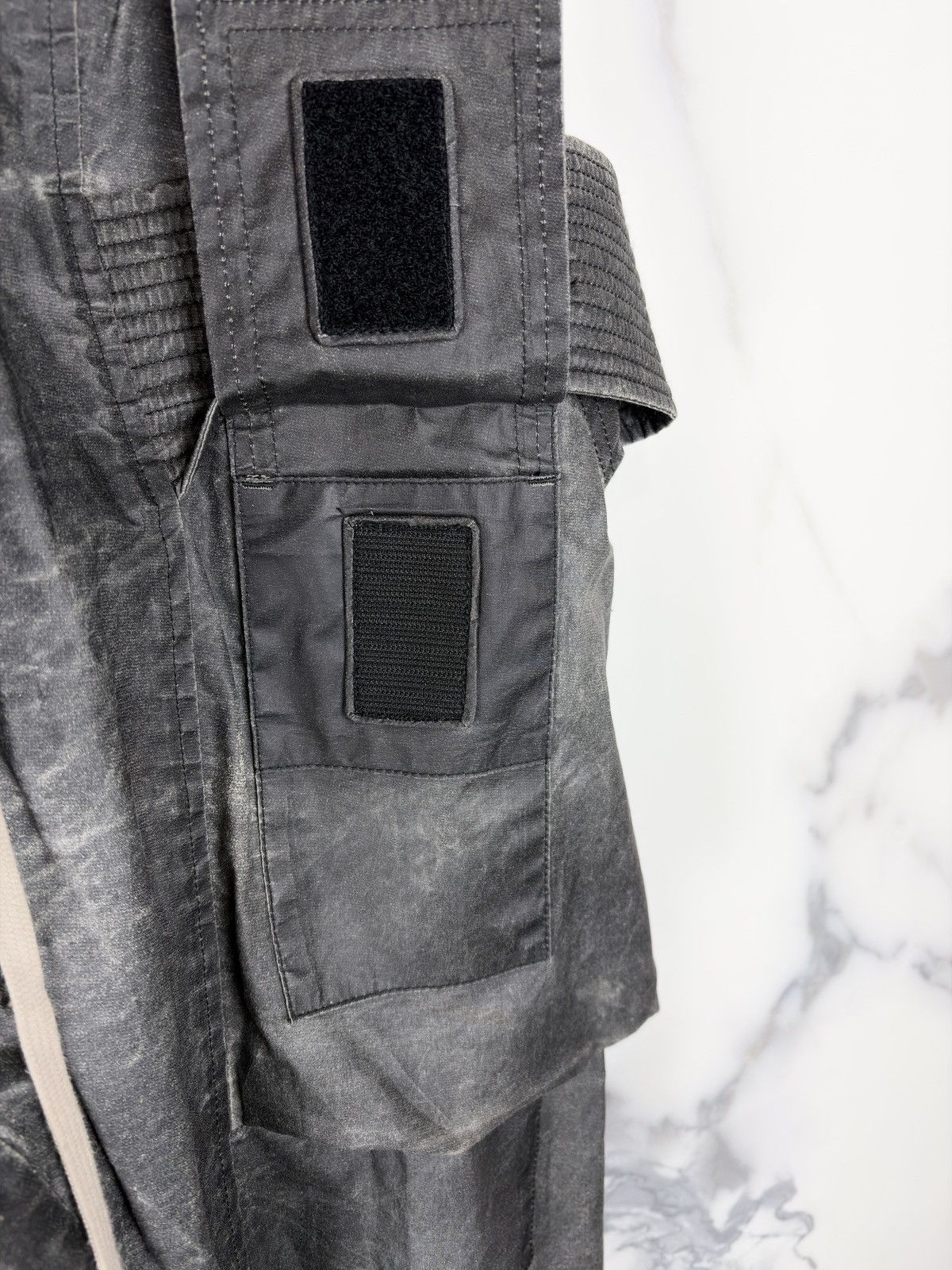 Rick Owens SS17 Rick Owens Walrus MP Waxed Coated Creatch Cargo Pants Size US 30 / EU 46 - 6 Thumbnail