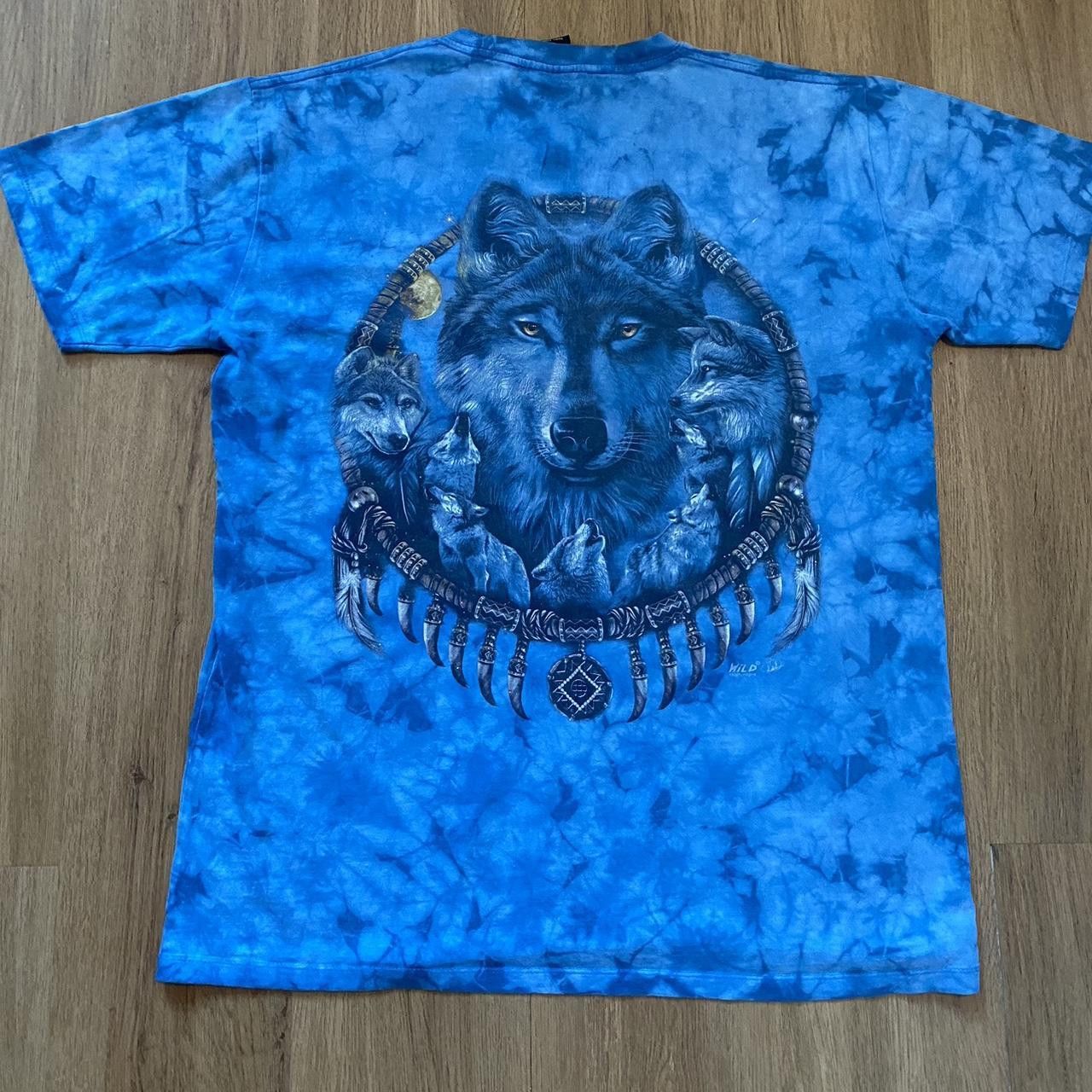 Other Blue and black Boxy Wild tie-dye wolf shirt Size US XL / EU 56 / 4 - 2 Thumbnail