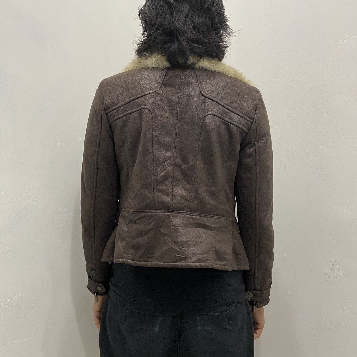 Japanese Brand VISIT in NEWYORK Suede Faux Leather Fur Style Jacket UNISEX Size US S / EU 44-46 / 1 - 3 Thumbnail