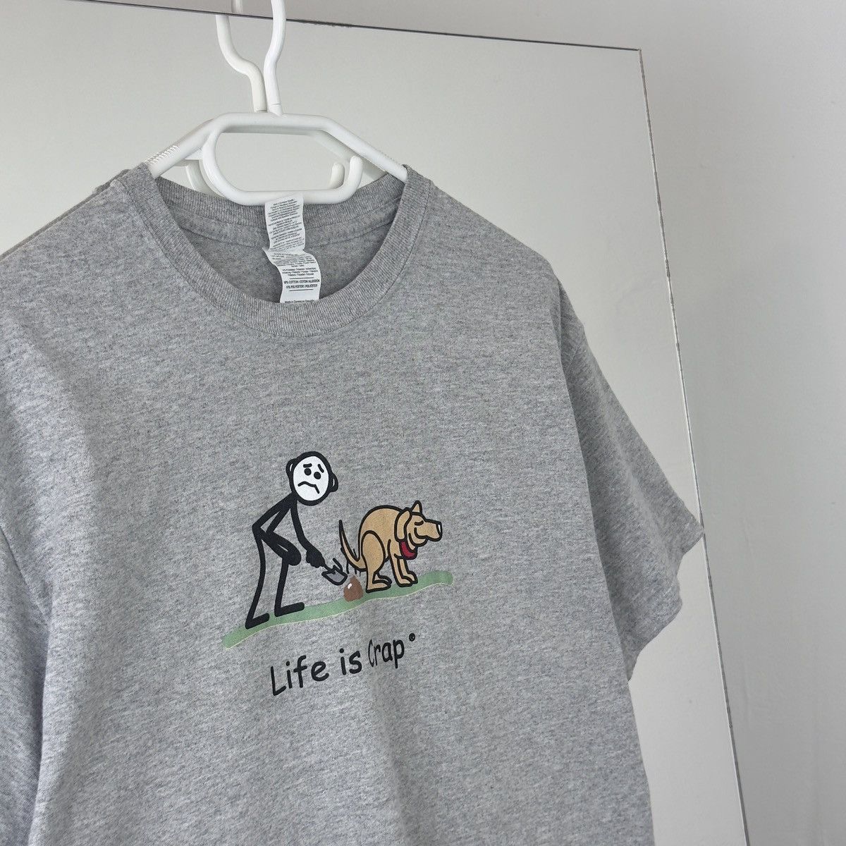 Vintage Life Is Crap Vintage T-shirt Crazy Style Humor Y2K Size US M / EU 48-50 / 2 - 1 Thumbnail
