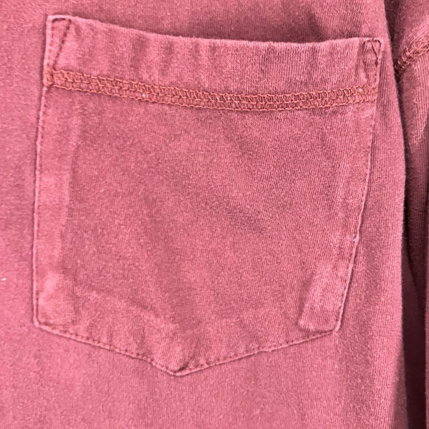 Vintage VINTAGE Gravel Gear Men’s T-Shirt Long Sleeve Merlot 2XL Red Cotton Knit Crew Neck Fisherman Pockets Heavyweight Outdoor Work Wear Mens Size US XXL / EU 58 / 5 - 6 Thumbnail