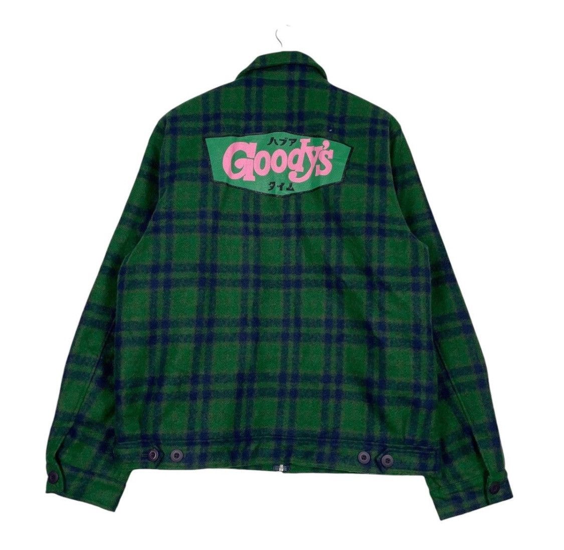Have A Good Time × Japanese Brand 💥GOODYS ZIP UP TARTAN GREEN JACKET Size US L / EU 52-54 / 3 - 7 Thumbnail