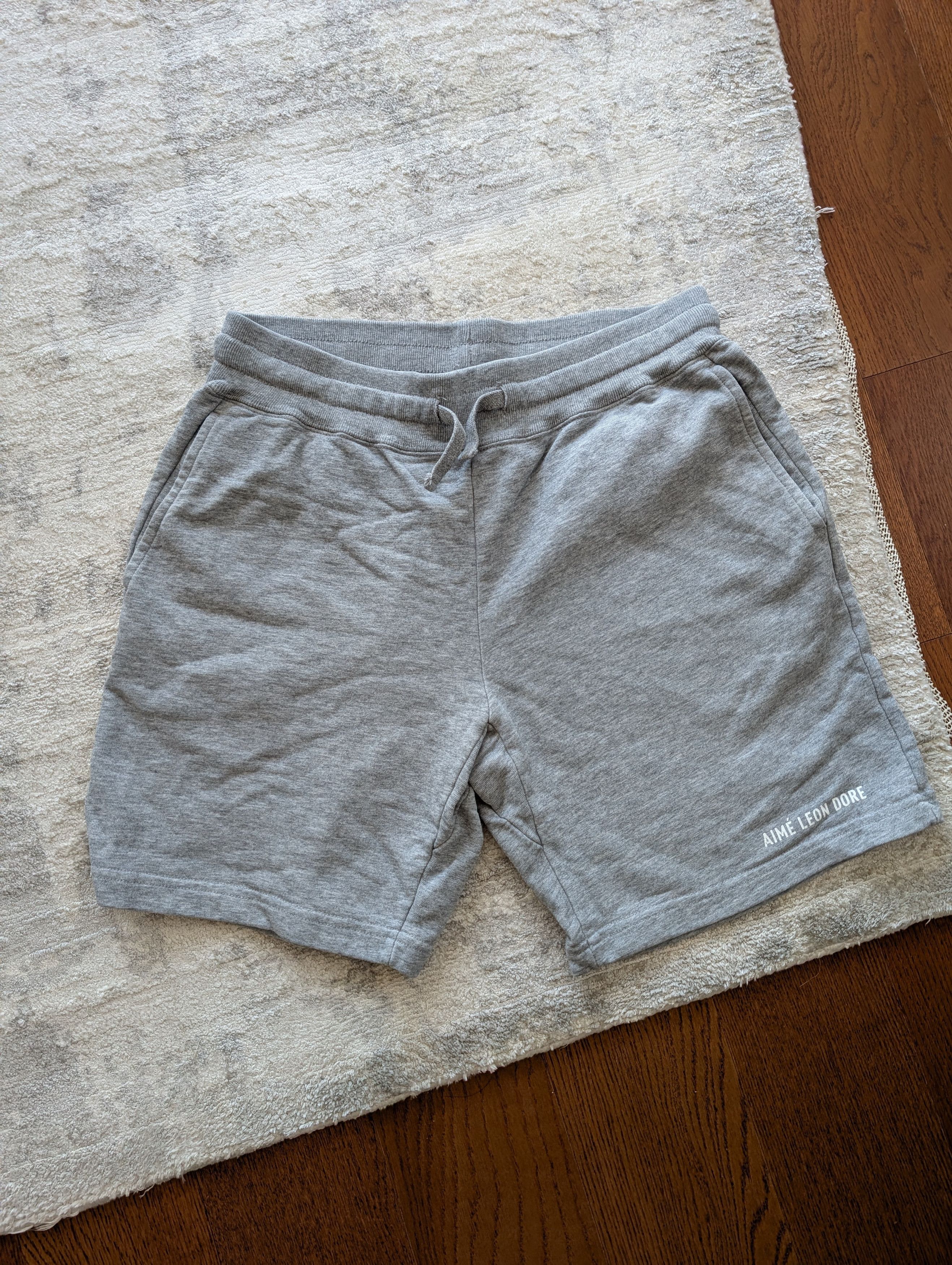 Aime Leon Dore Aime Leon Dore - Tonal Logo Gray Sweat Shorts - Small Size US 30 / EU 46 - 1 Thumbnail