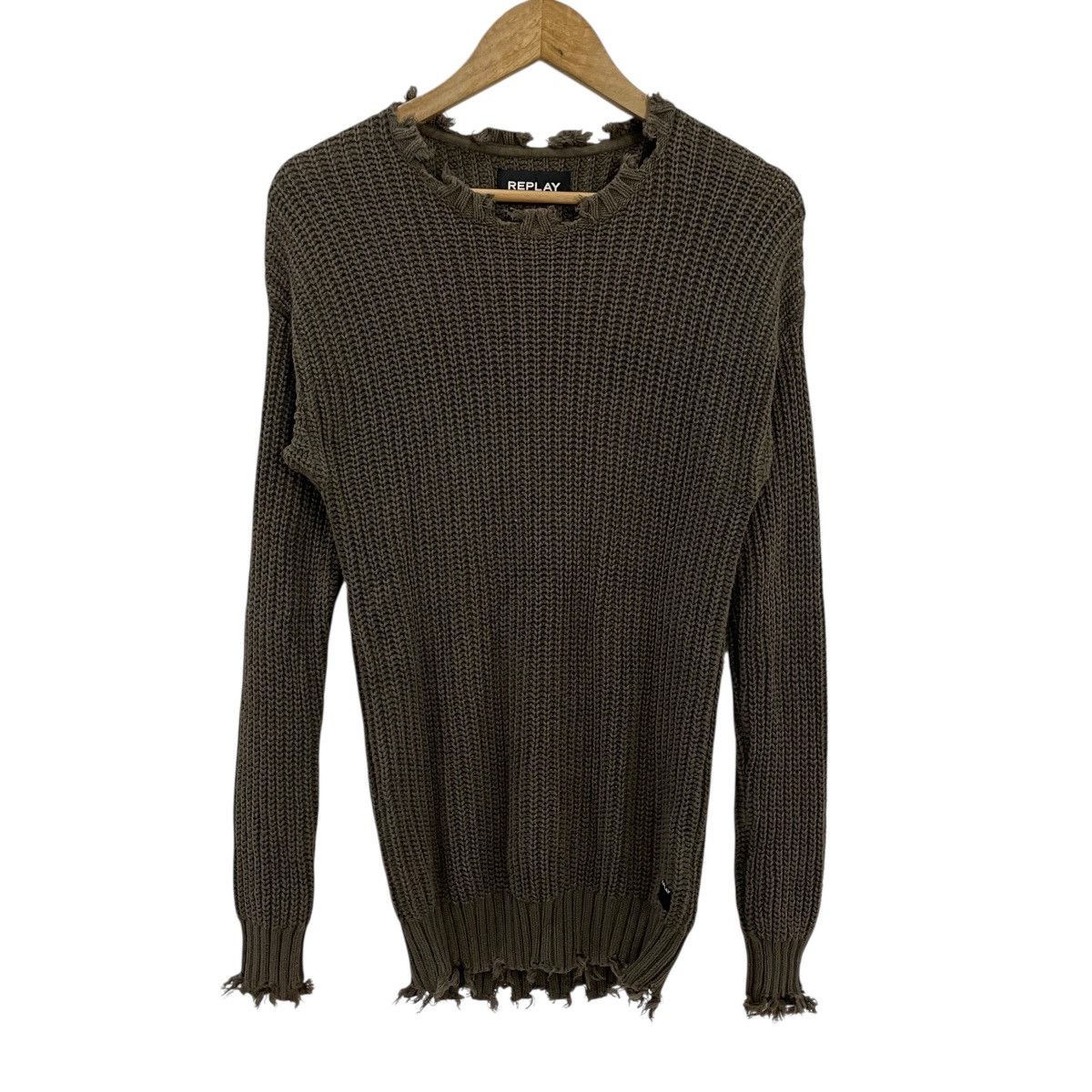 Replay Vintage Replay Distressed Motive Knitwear Size US S / EU 44-46 / 1 - 1 Thumbnail