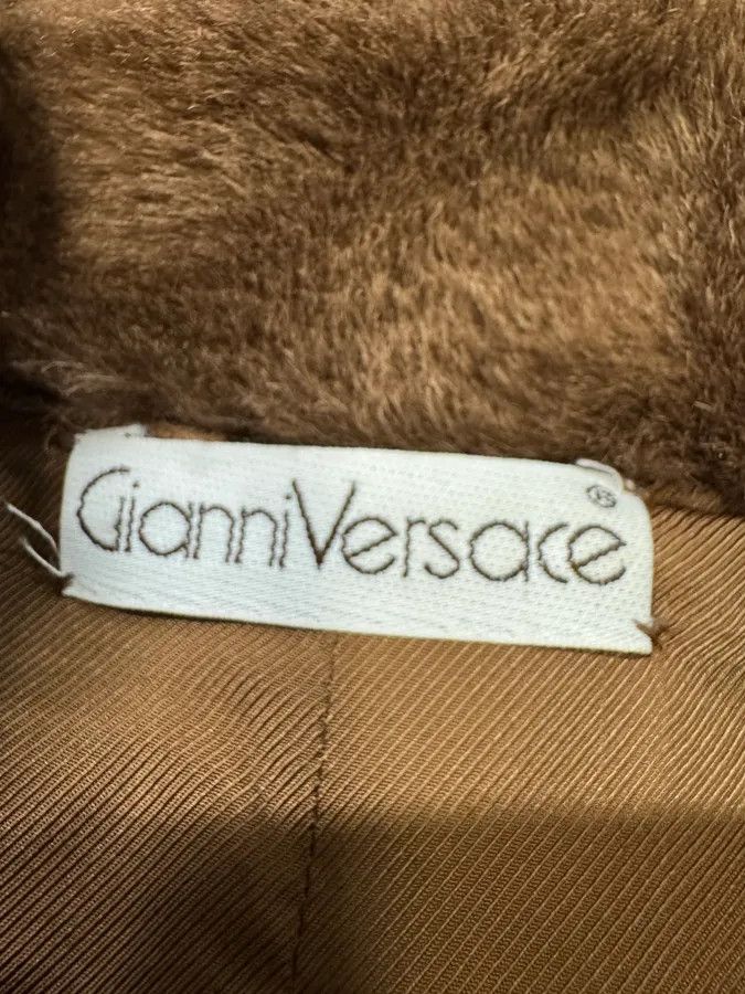 Vintage FW1988 Gianni Versace Camel Wool Trench Coat Size US XL / EU 56 / 4 - 3 Thumbnail