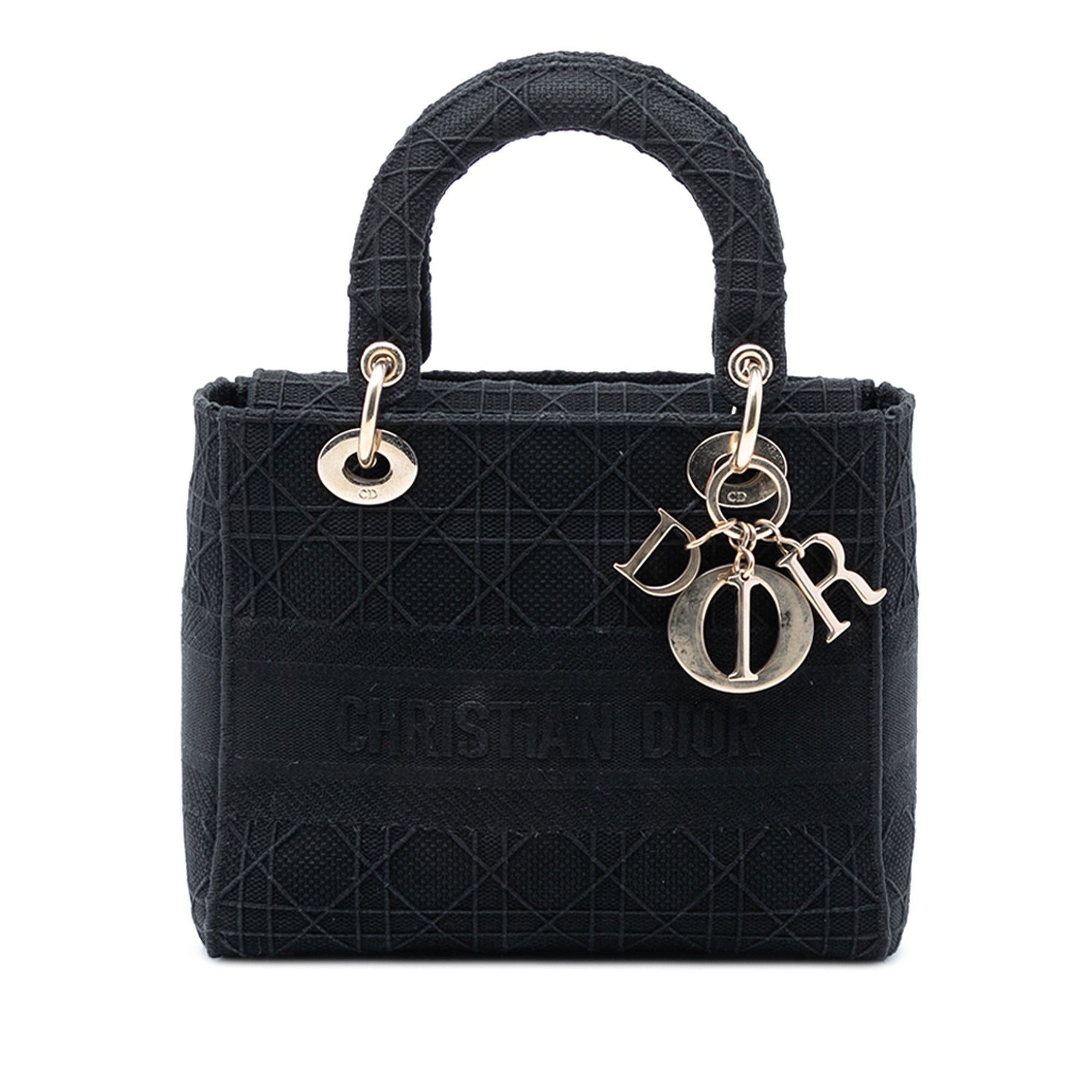 Dior Medium Canvas Cannage Lady D Lite Size ONE SIZE - 1 Thumbnail