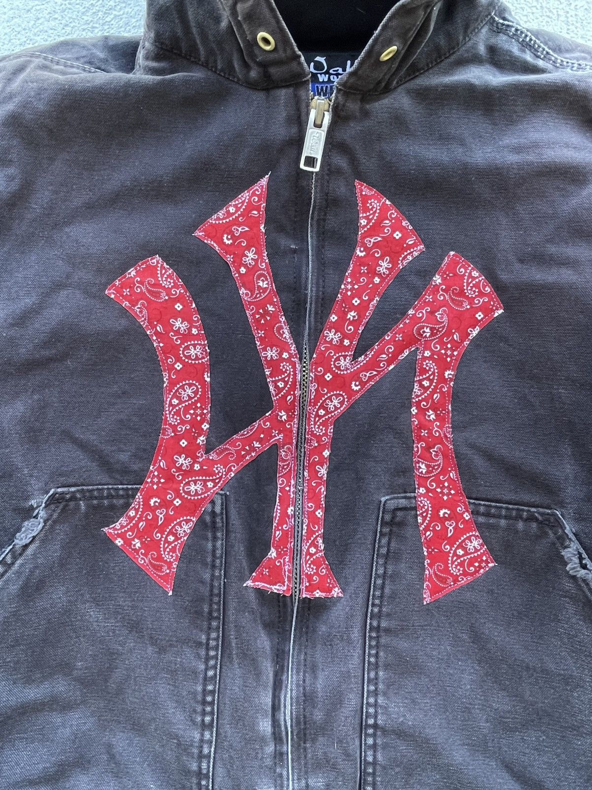 Vintage Vintage Boxy Carhartt Style Hooded Work Jacket Size US L / EU 52-54 / 3 - 6 Thumbnail