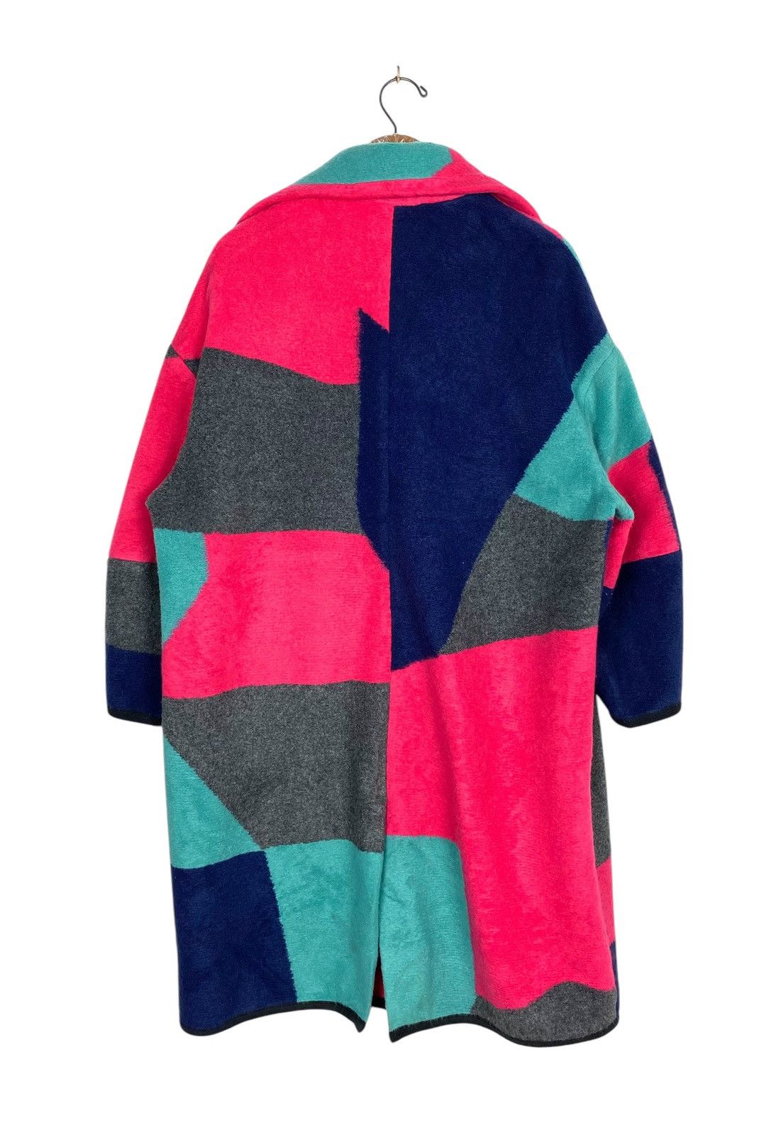 Japanese Brand Rare‼️ Only Edge Luxury Fleece Colour BLock Coat Size XL / US 12-14 / IT 48-50 - 3 Thumbnail