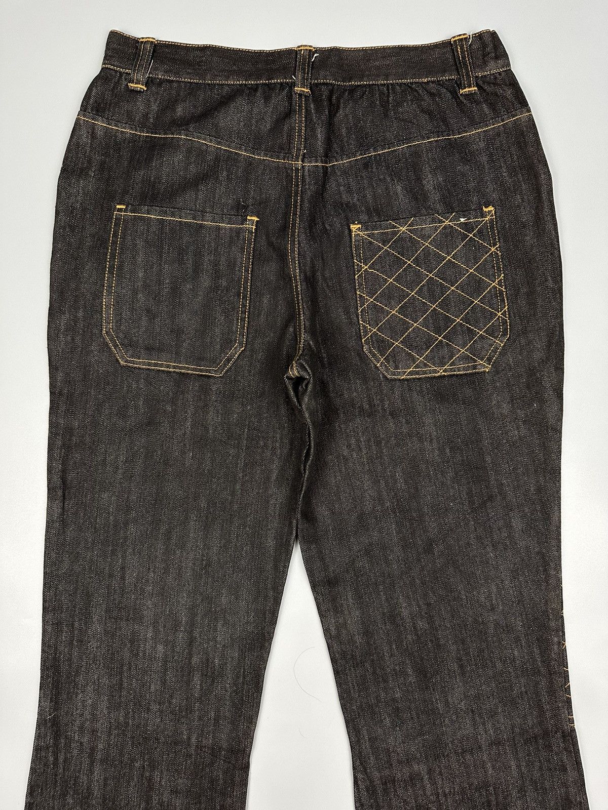 If Six Was Nine × Le Grande Bleu (L.G.B.) Seditionaries Double Knees Multi Zipper Flared Denim Size US 31 - 4 Thumbnail