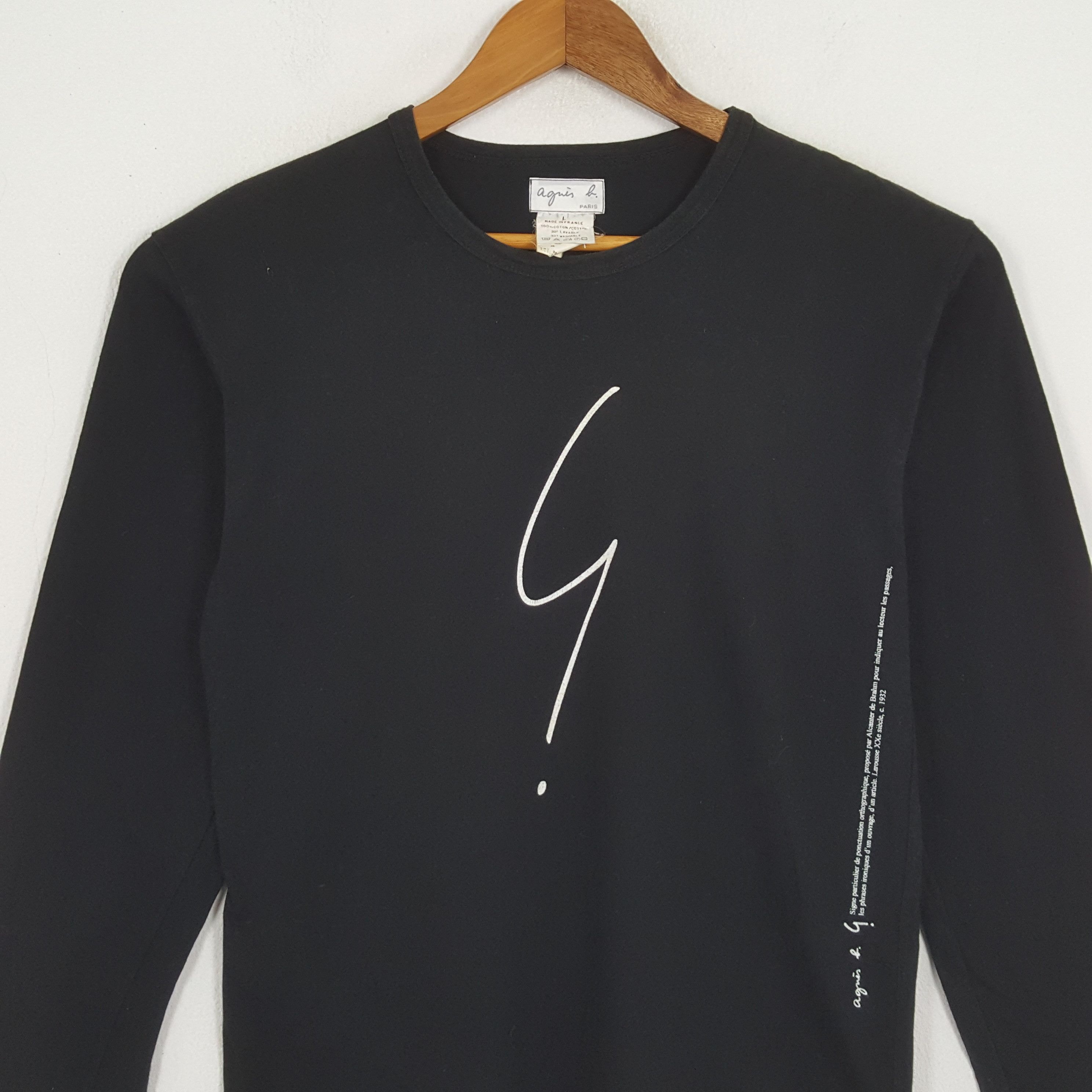 Designer × Vintage × agnes b. Vintage AGNES B. France Fashion Brand T-Shirts Size US M / EU 48-50 / 2 - 2 Thumbnail