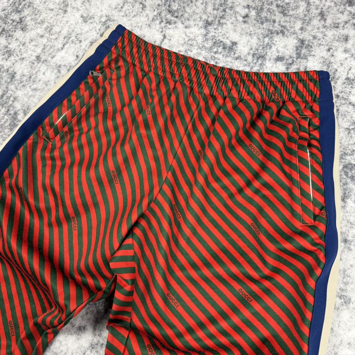 Gucci Gucci Diagonal Stripe Technical Jersey Track Pants Size US 30 / EU 46 - 2 Thumbnail