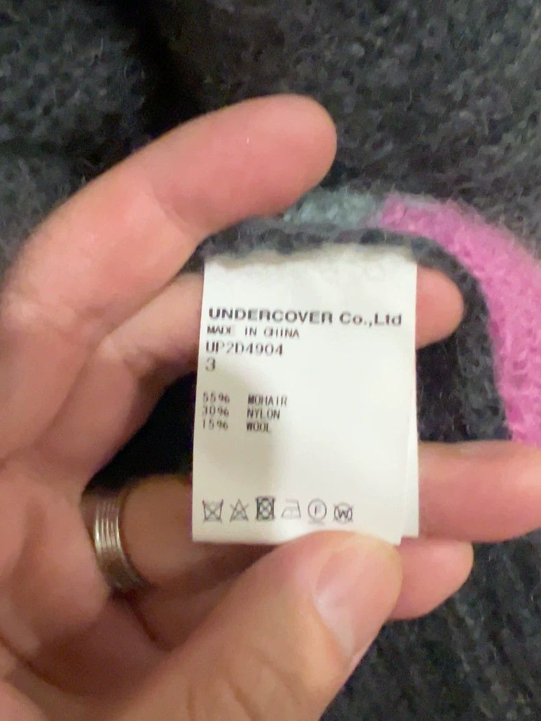 Undercover Cozy Gray Knit Sweater with Colorful Hem Size US M / EU 48-50 / 2 - 3 Thumbnail