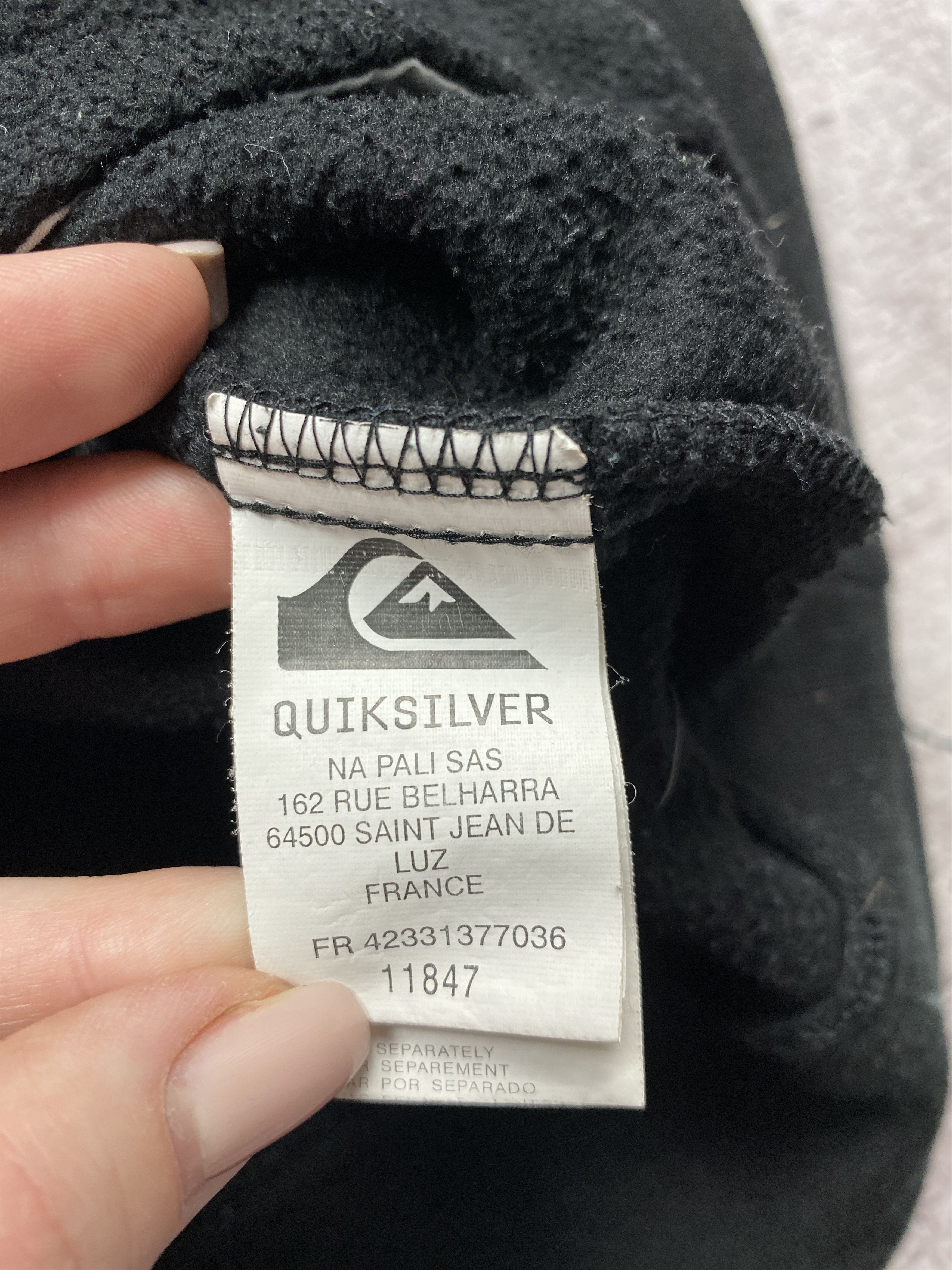 Quiksilver × Vintage Quiksilver Vintage Mens Big Logo Zip Hoodie Y2K Size US M / EU 48-50 / 2 - 6 Thumbnail