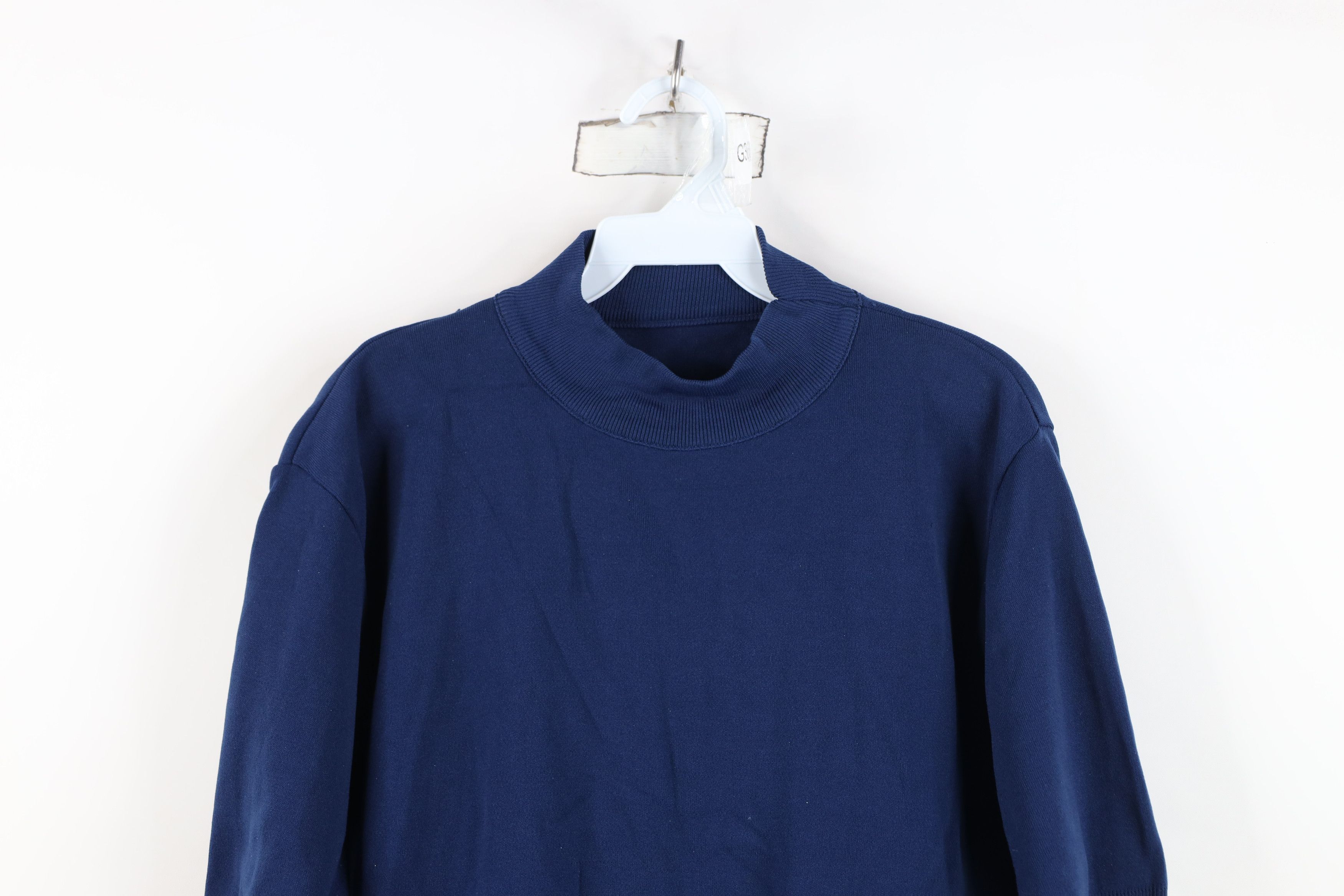 Vintage Vintage 50s 60s Ban Lon Mock Neck Short Sleeve T-Shirt USA Size US M / EU 48-50 / 2 - 2 Thumbnail