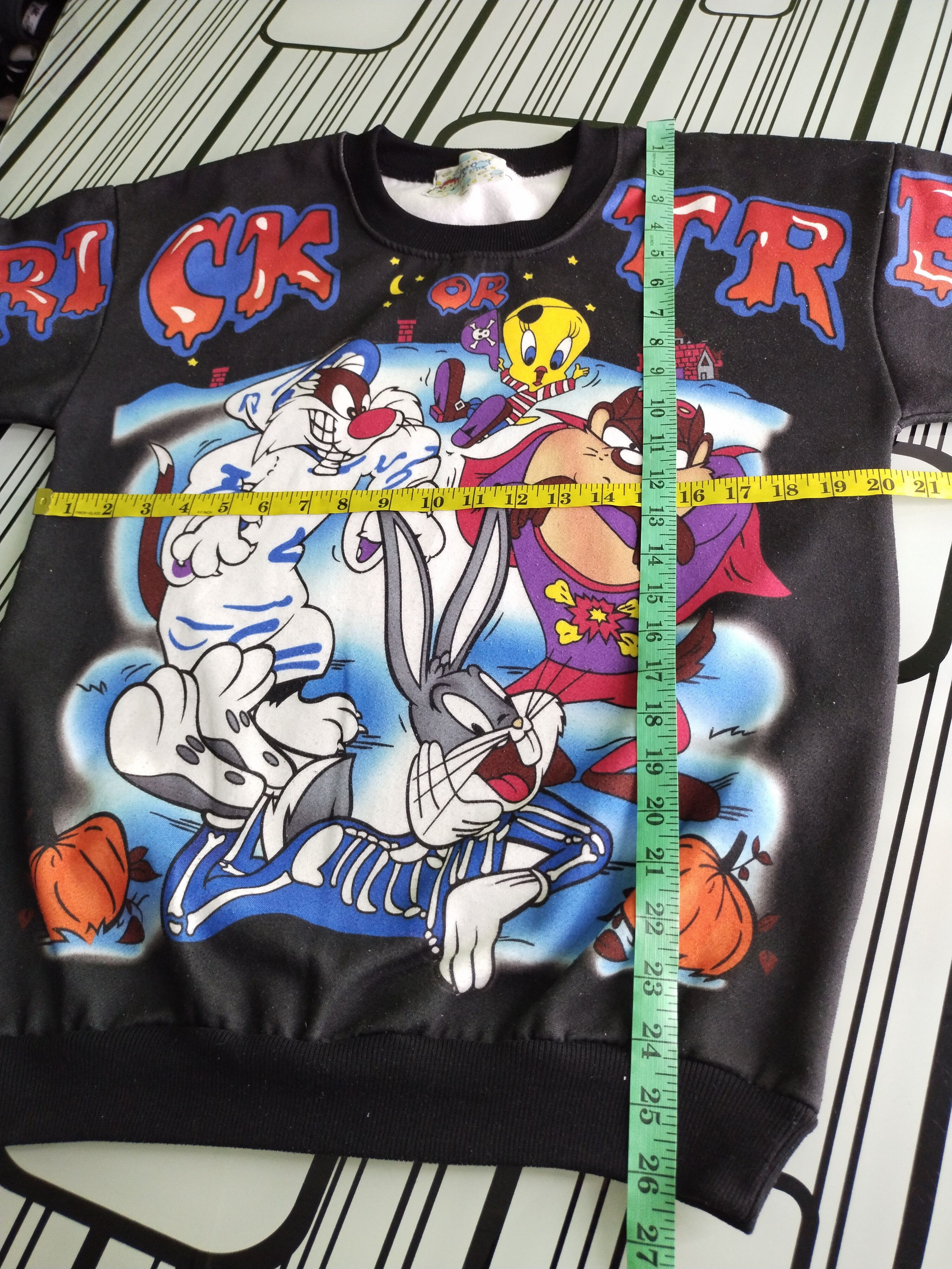 Cartoon Network Vintage Looney Tunes Tazmania Over Print Sweatshirt Size US M / EU 48-50 / 2 - 13 Thumbnail