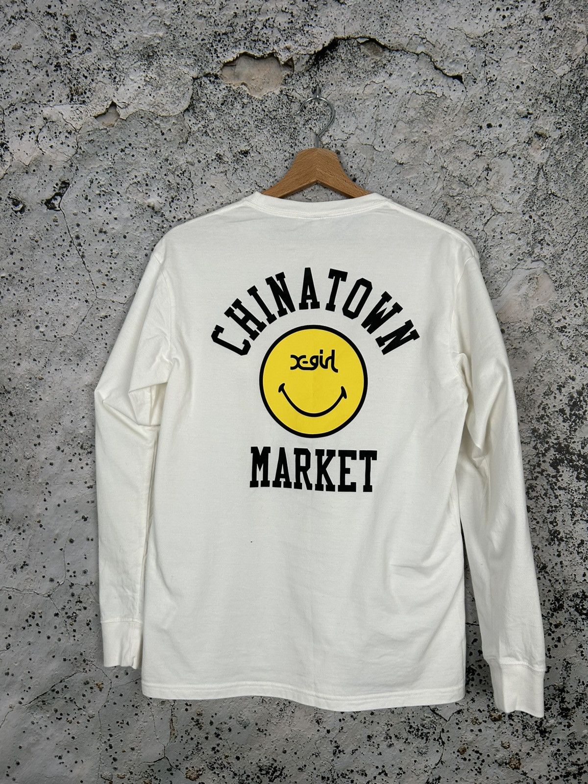 Market Chinatown Market x X-Girl Smiley Longsleeve Streetwear Hype Size US M / EU 48-50 / 2 - 2 Thumbnail