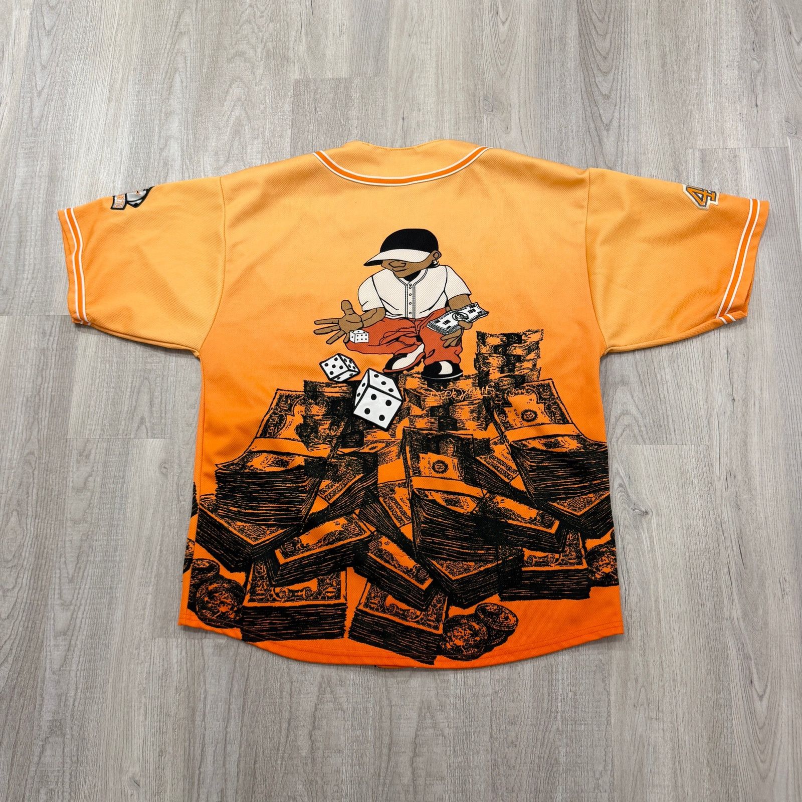Vintage Vintage TAIGA DTEK Baseball Jersey Shirt Men's XL Orange Size US XL / EU 56 / 4 - 9 Thumbnail