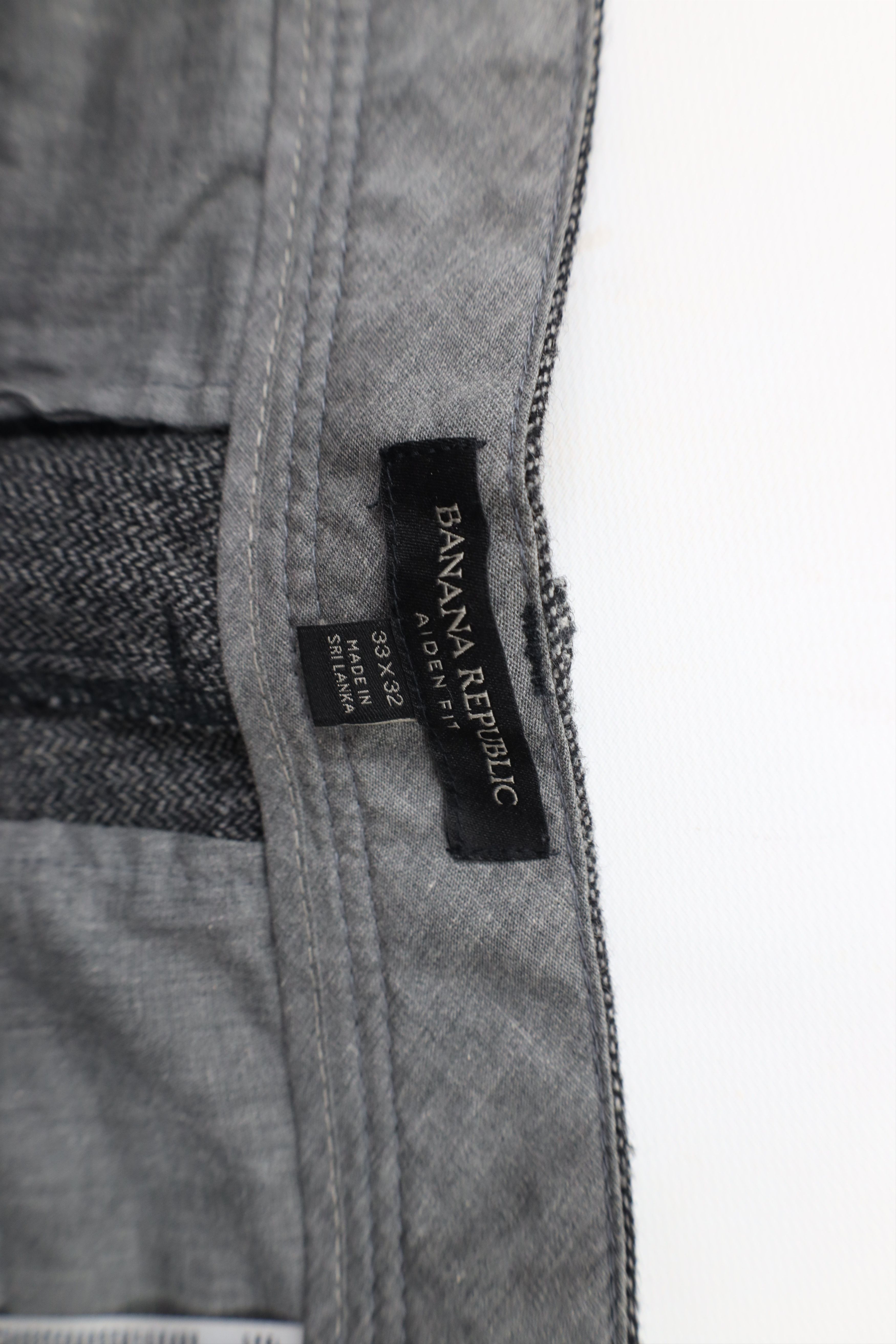 Banana Republic × Vintage Banana Republic Wool Blend Herringbone Aiden Fit Chino Pants Size US 33 - 7 Thumbnail