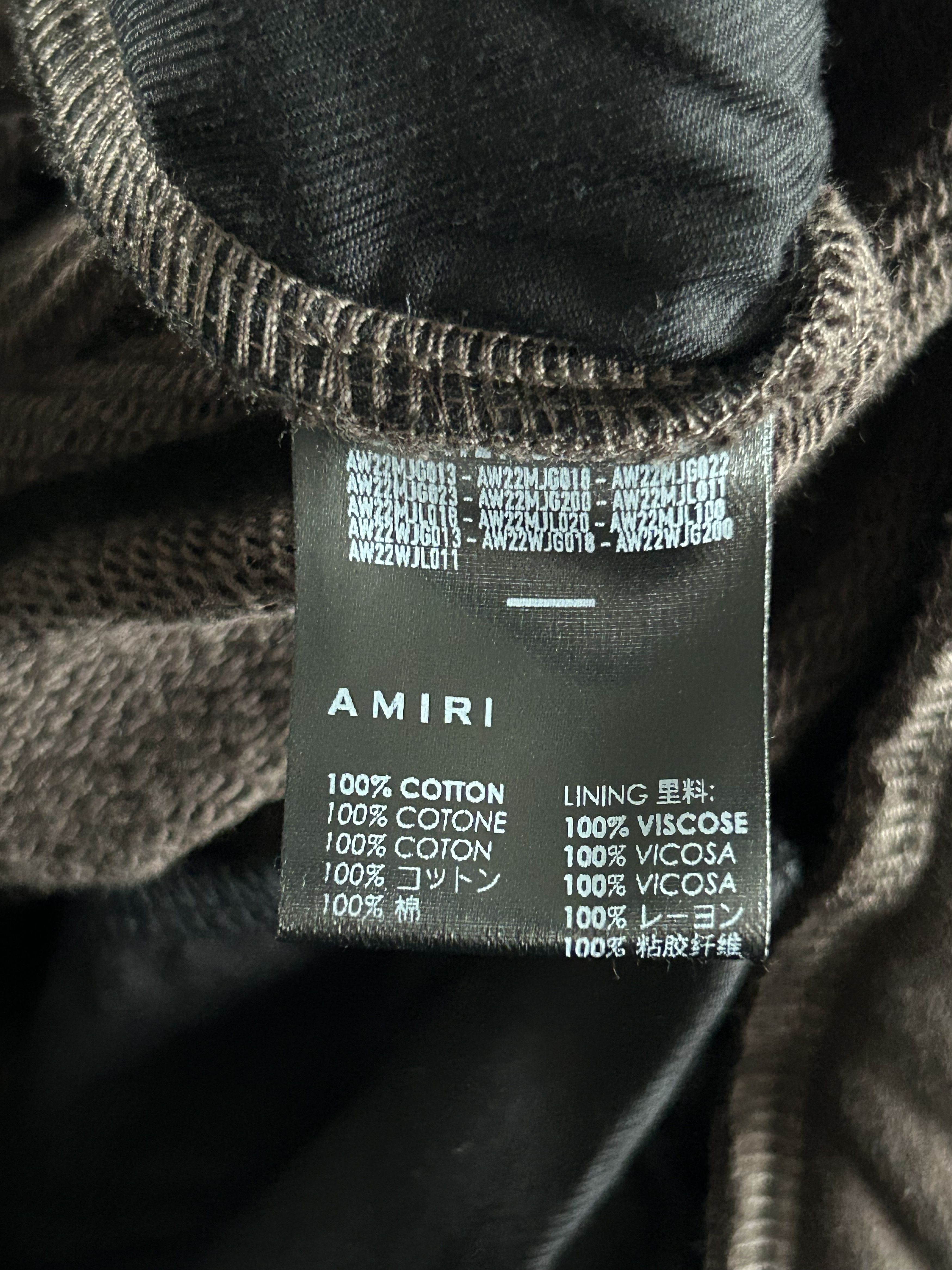 Amiri Amiri Brown & White Puff Logo Sweatpants Size US 30 / EU 46 - 4 Thumbnail