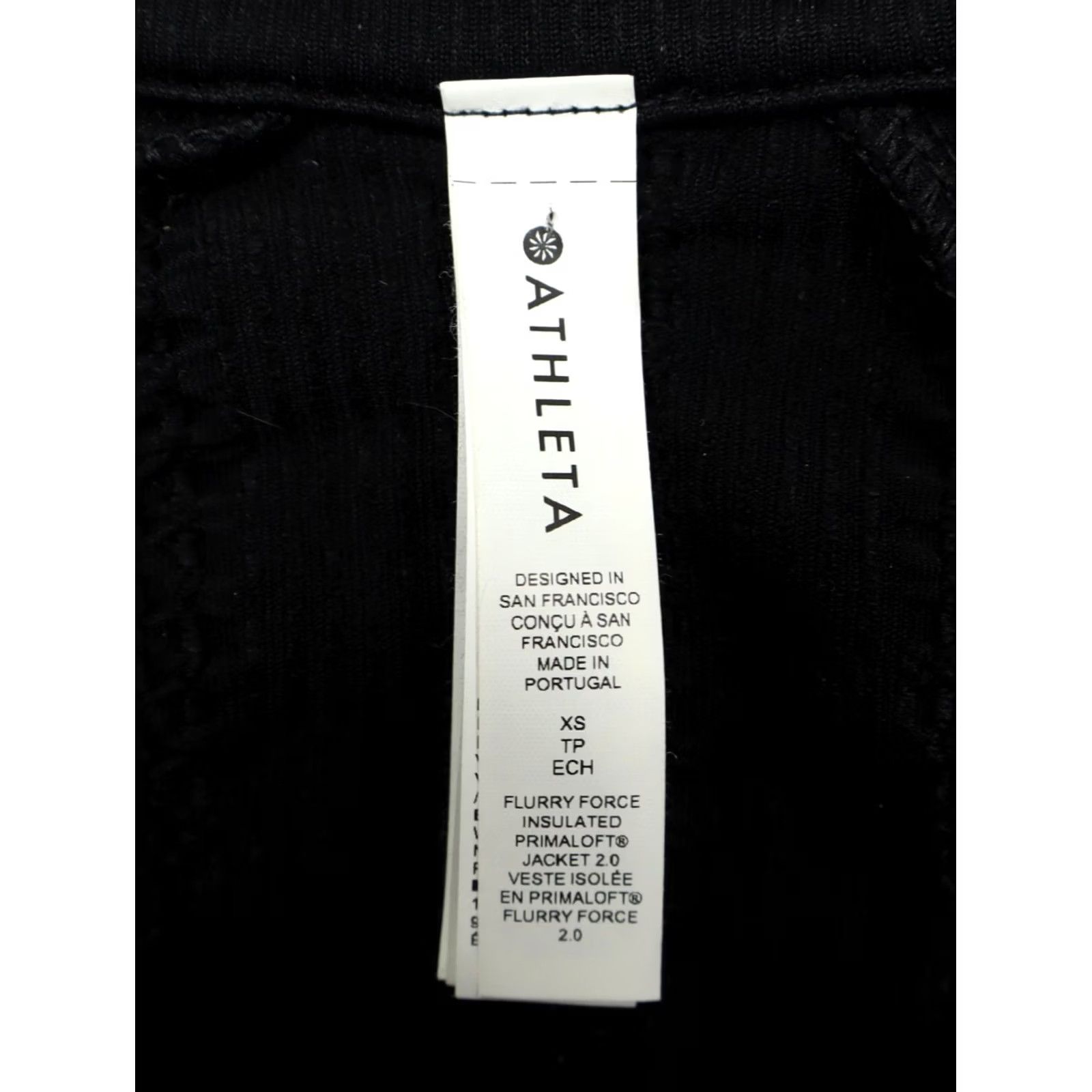 Athleta Athleta Jacket Women XS Black Insulated Primaloft Flurry Force II Full Zip Pockets New Size XS / US 0-2 / IT 36-38 - 5 Thumbnail